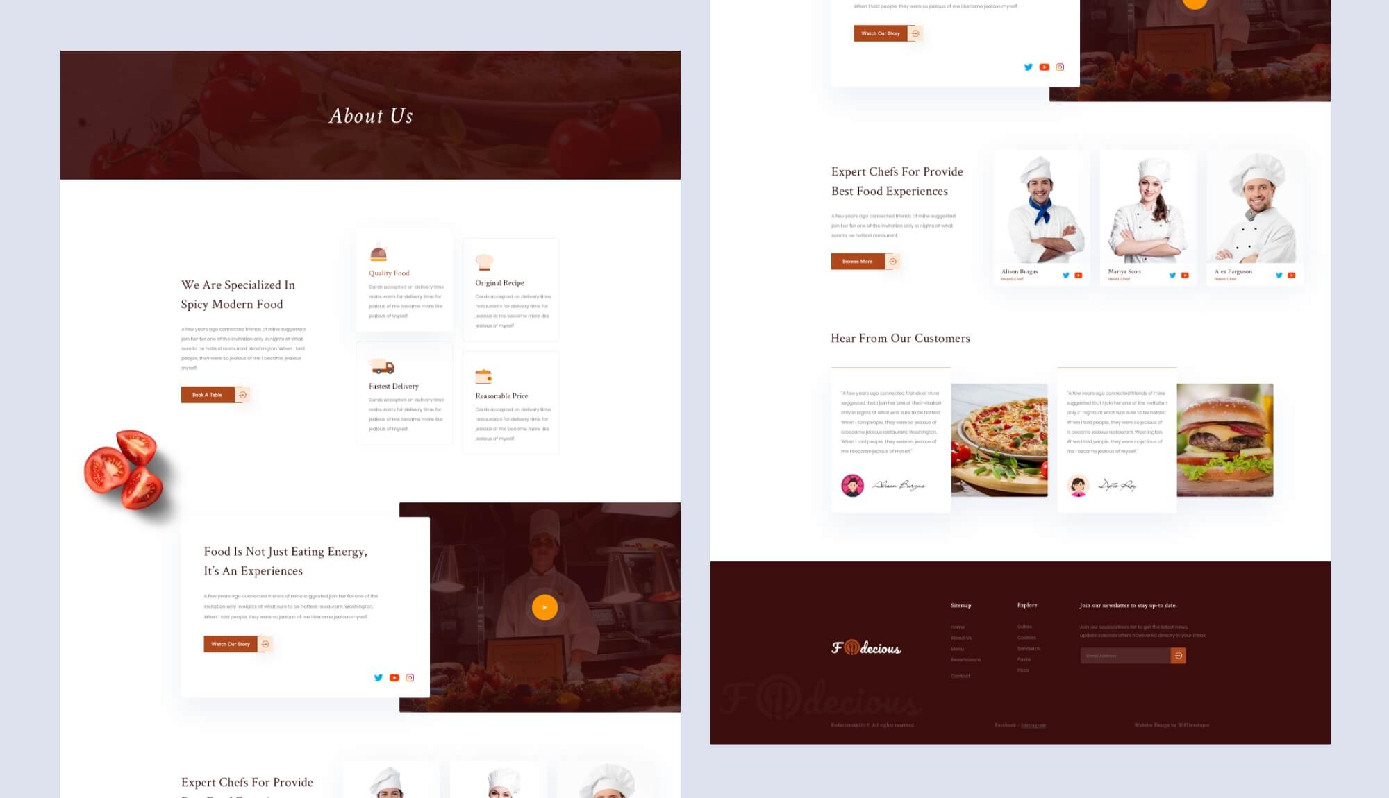 Foodiecious About Us Banner