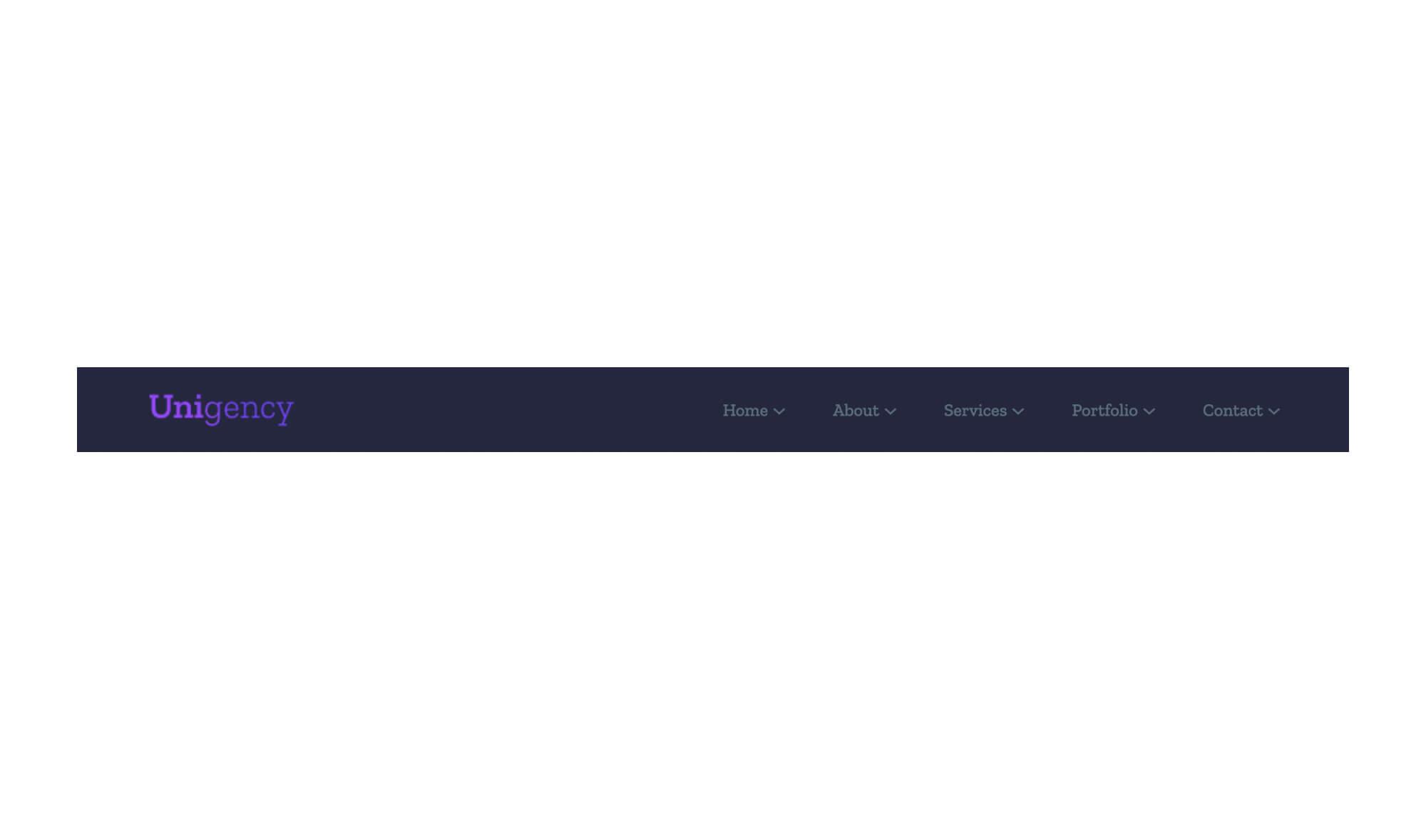 Unigency Header Section Dark For Gutenberg Banner