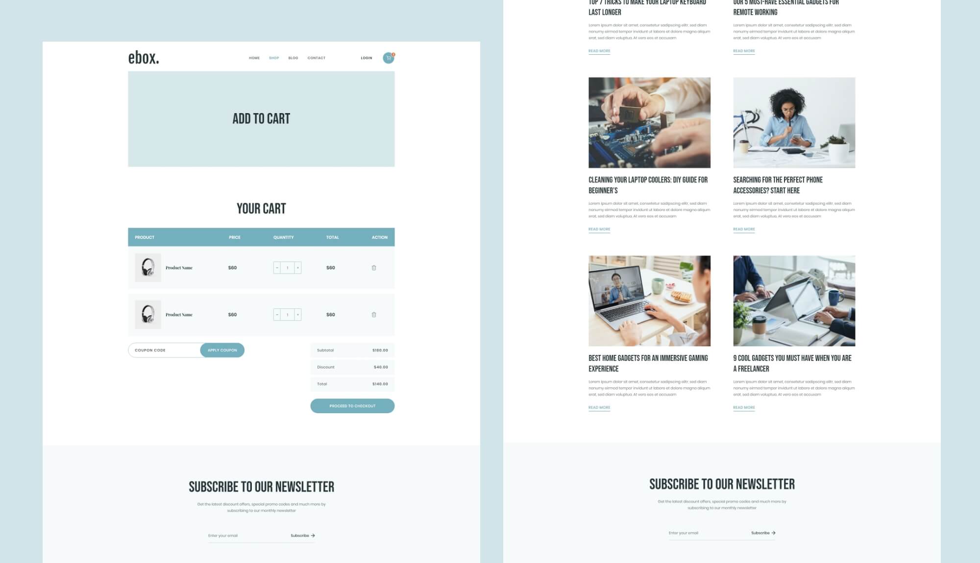 Ebox Cart Page Banner
