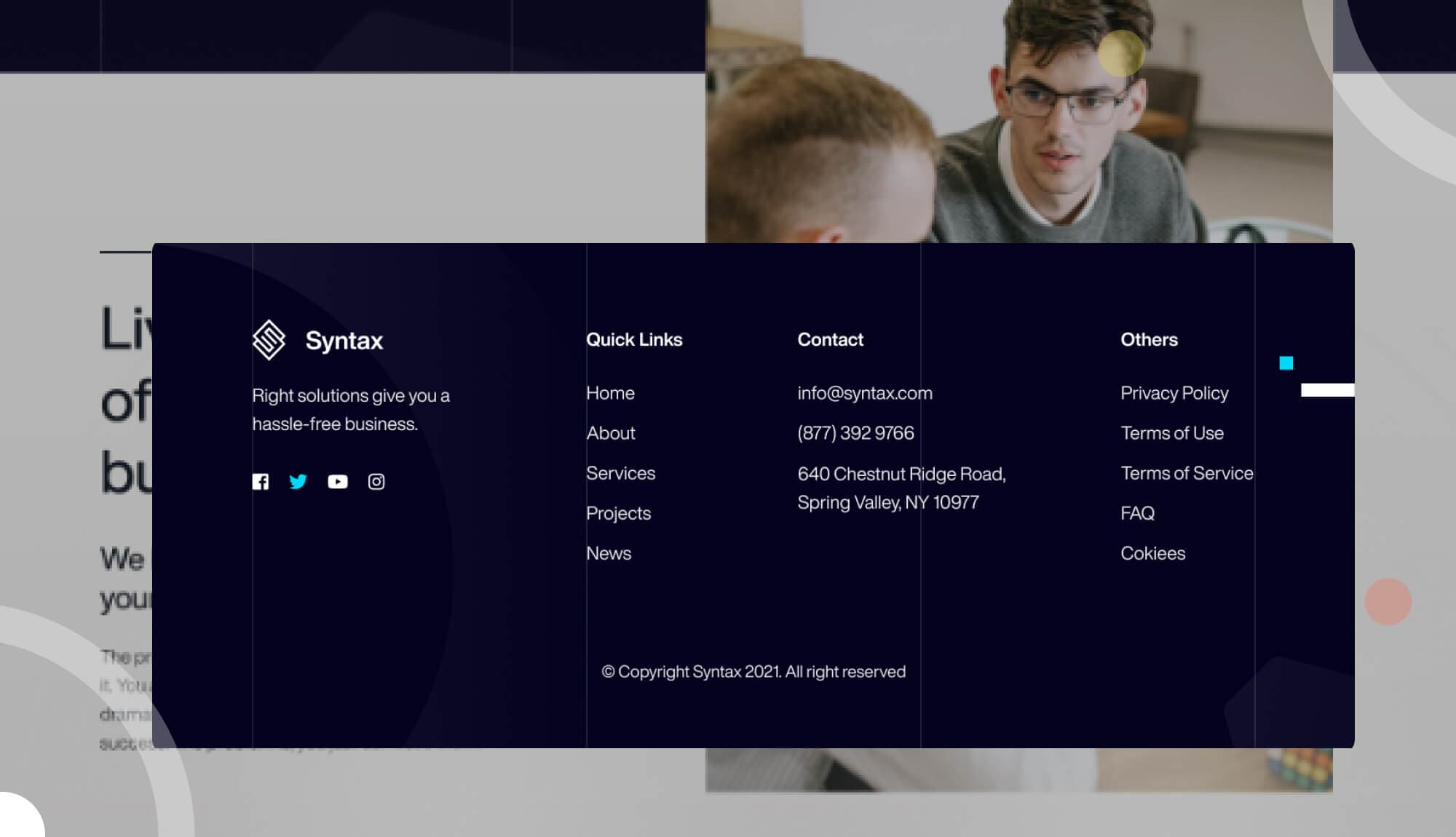 Syntax Footer Banner