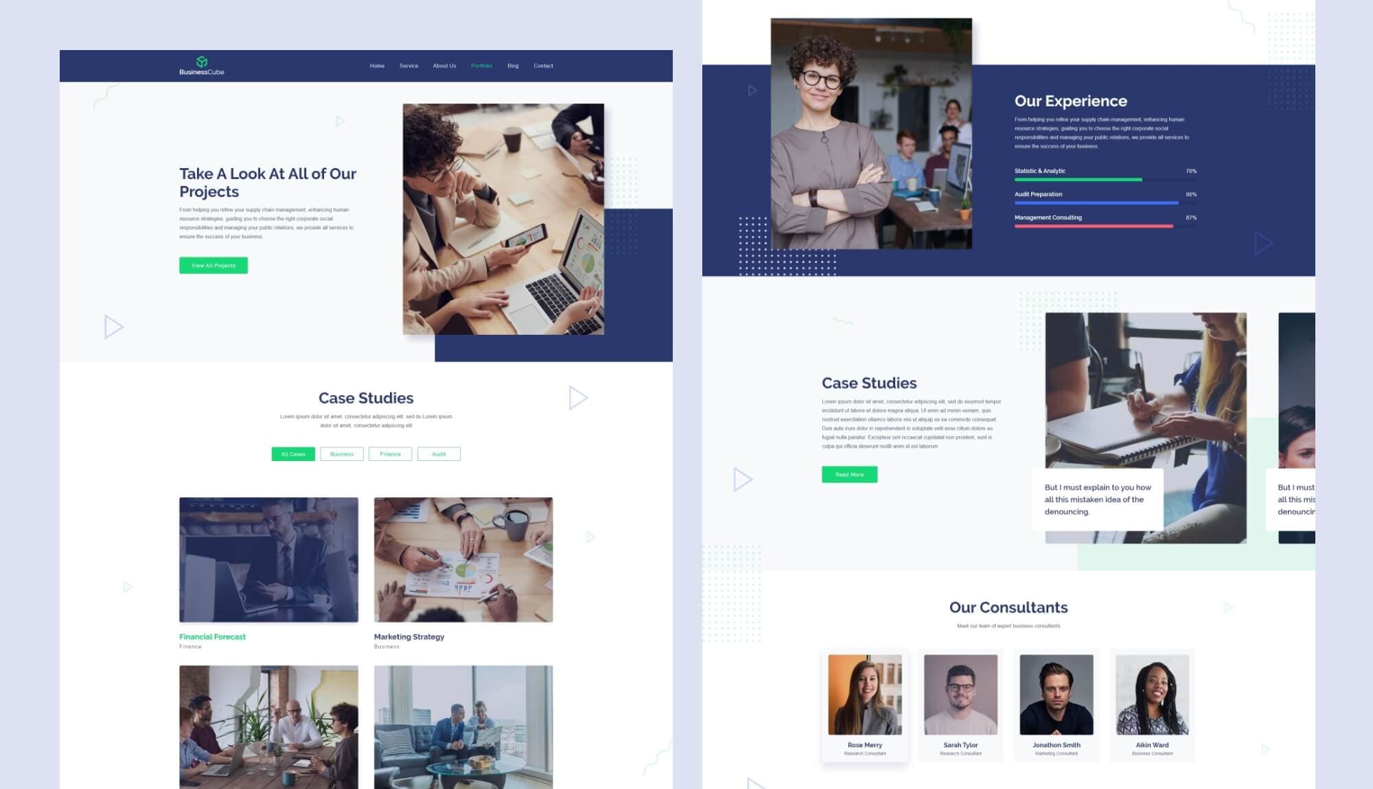 BusinessCube Portfolio Page Banner