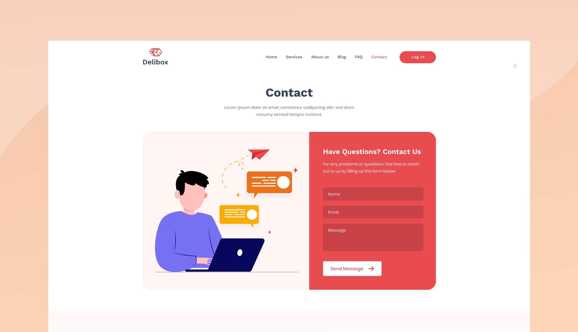 Delibox Contact Section Banner