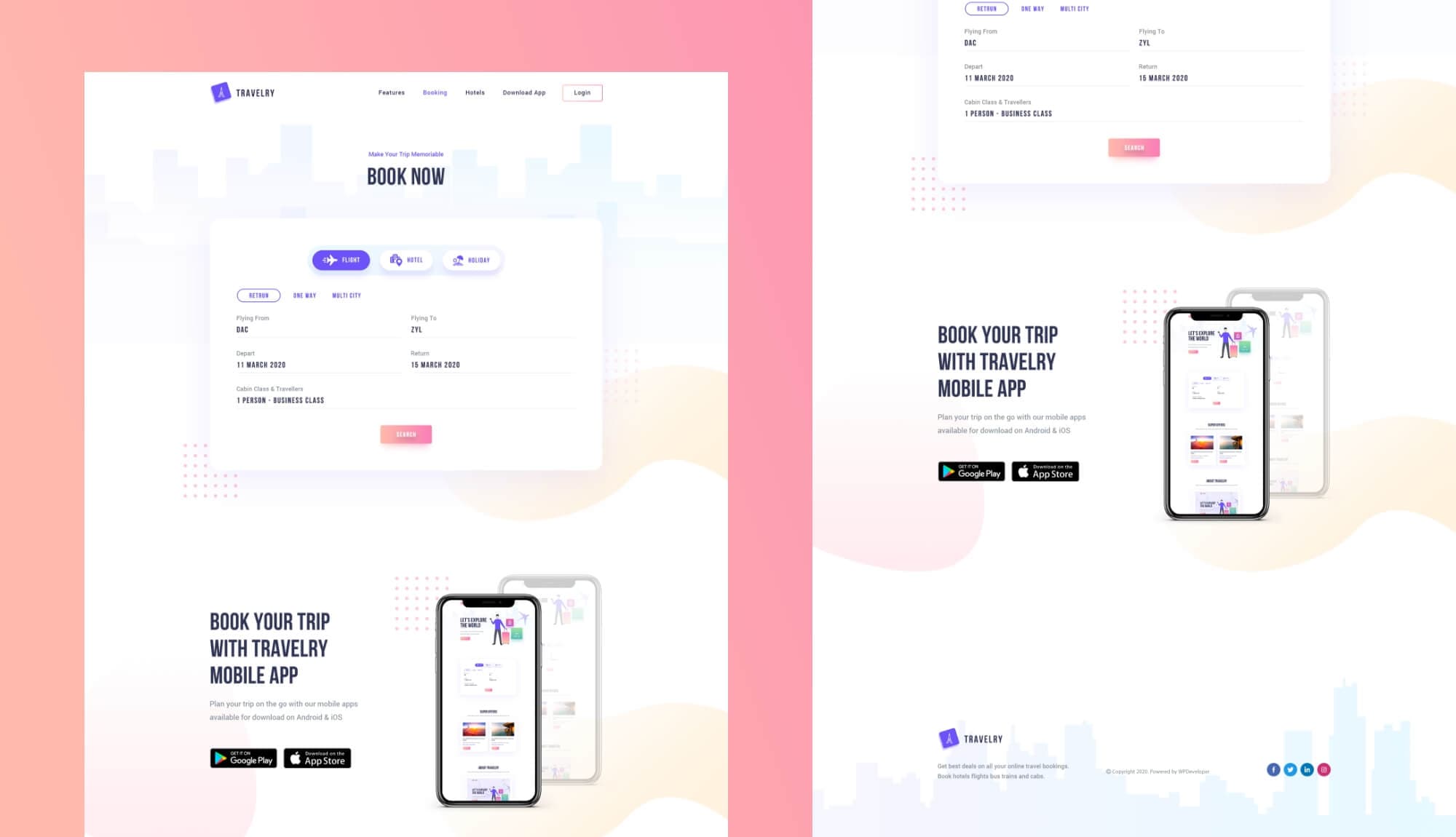 Travelry Booking Page Banner