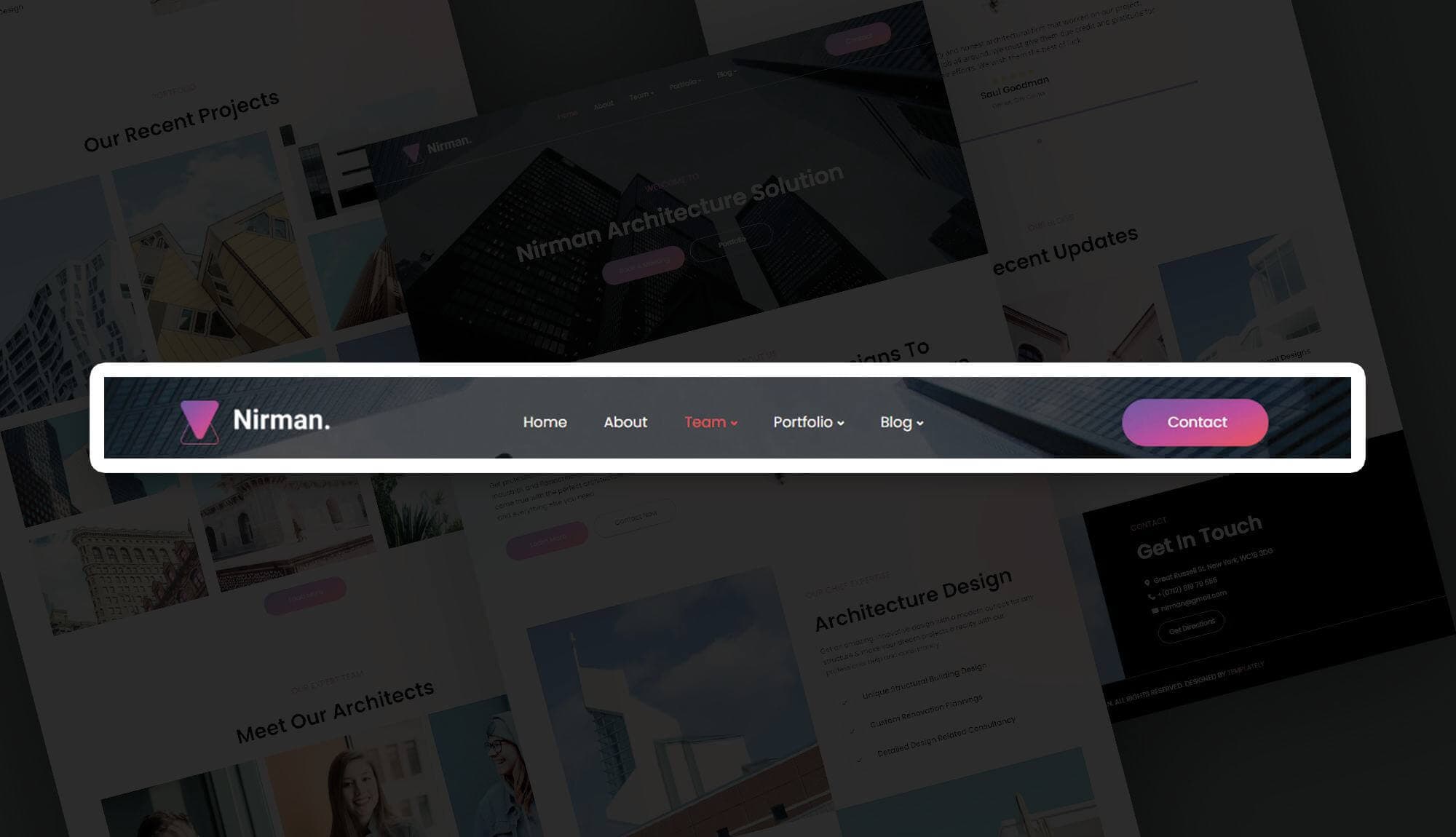 Nirman Header By Templately