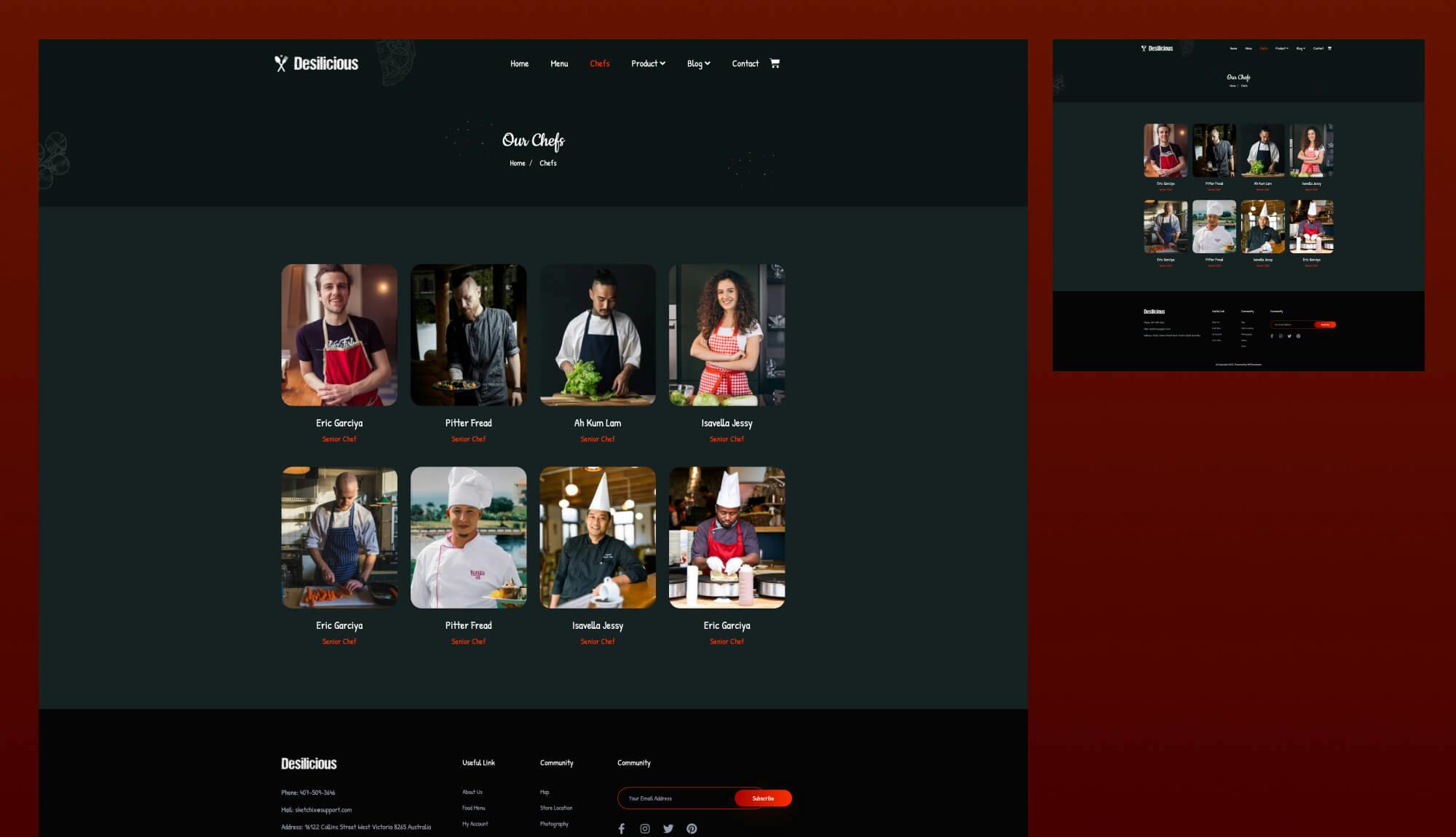 Desilicious Chefs Page Banner