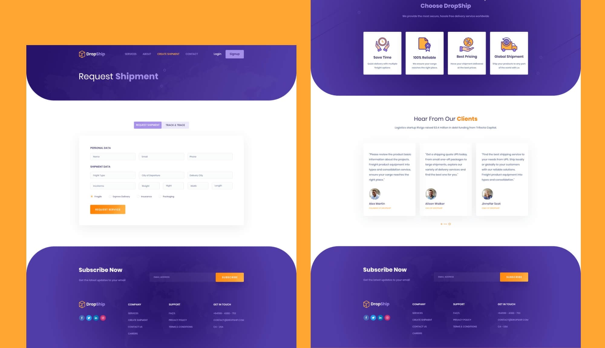DropShip Create Shipment Page Banner