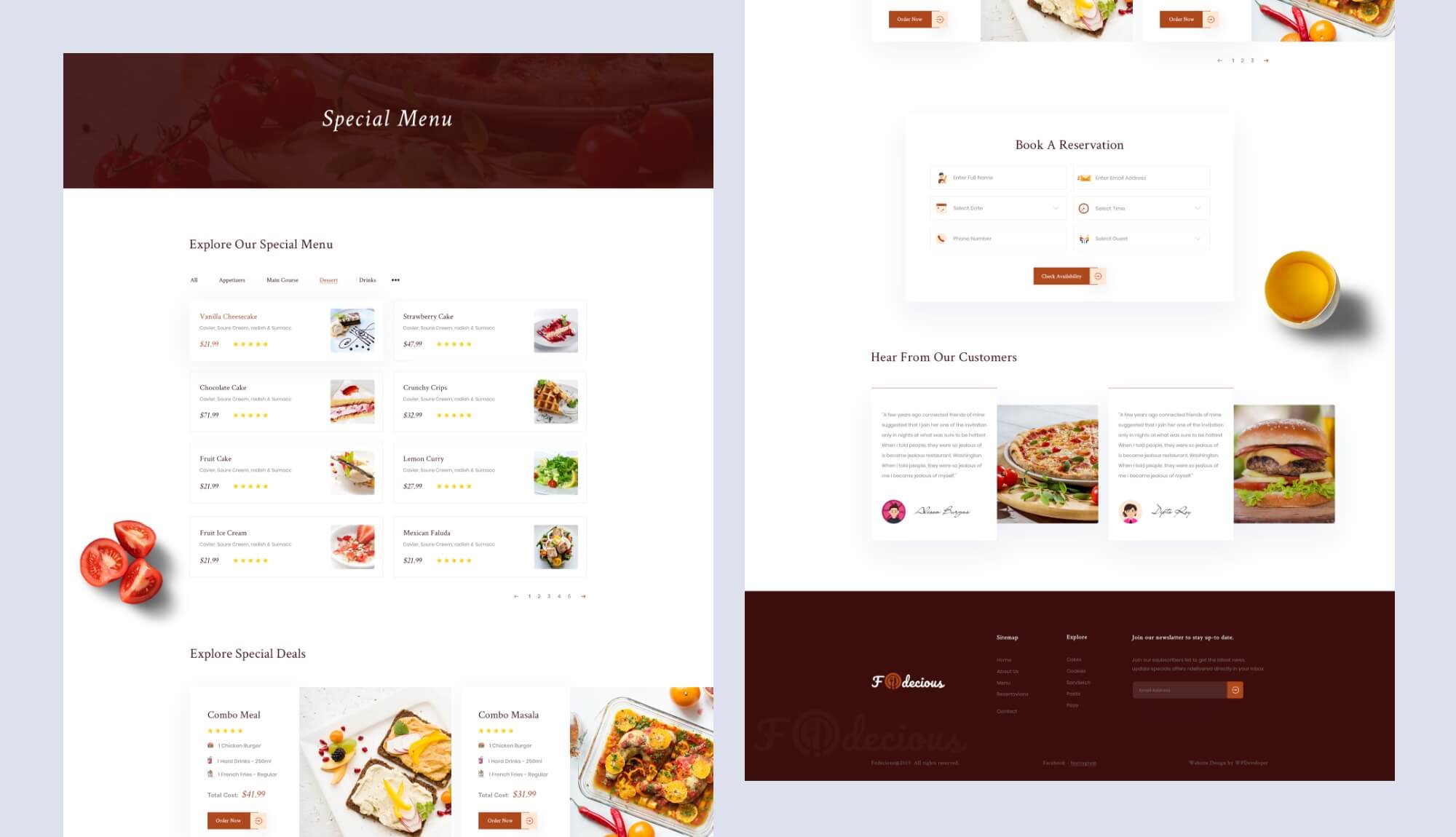 Foodiecious Menu Banner