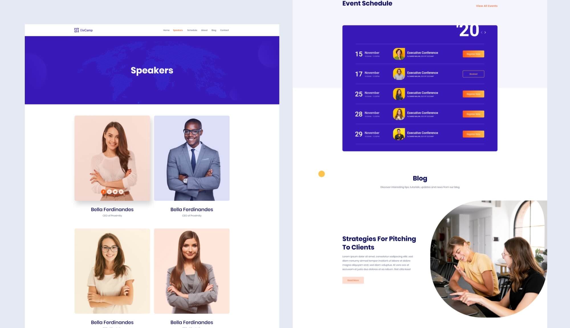 EleCamp Speakers Page Banner