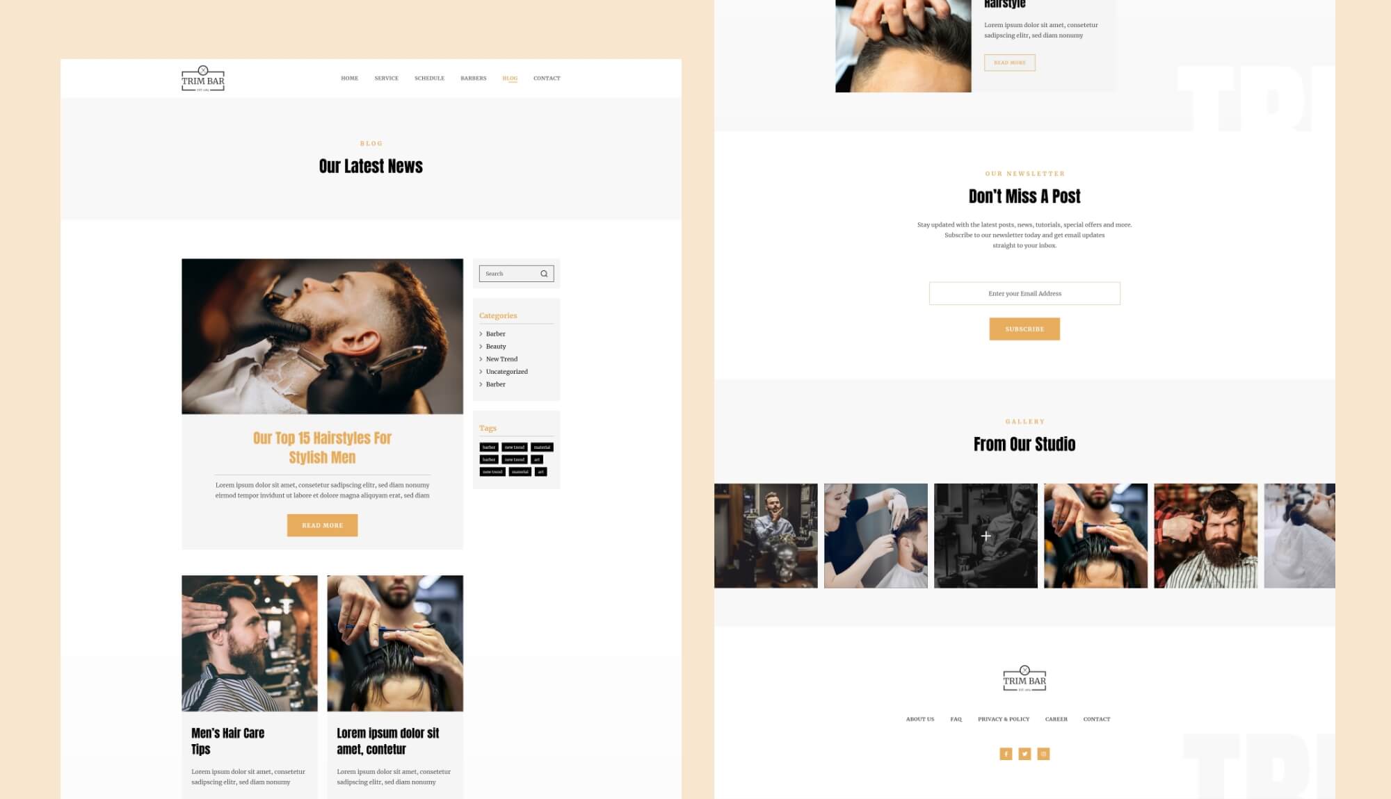 Trim Bar Blog Page Banner