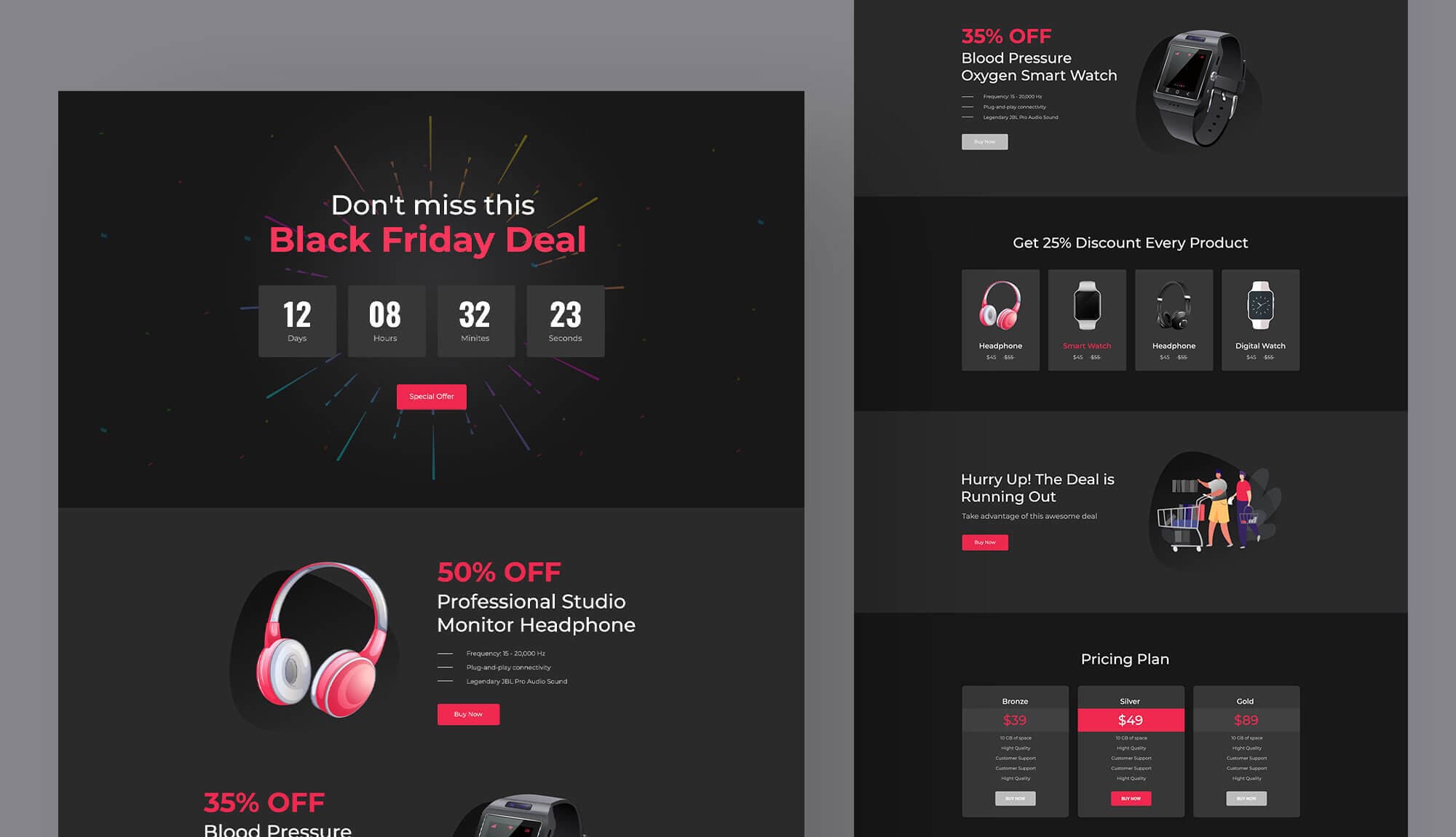 Black Friday Landing Page Banner