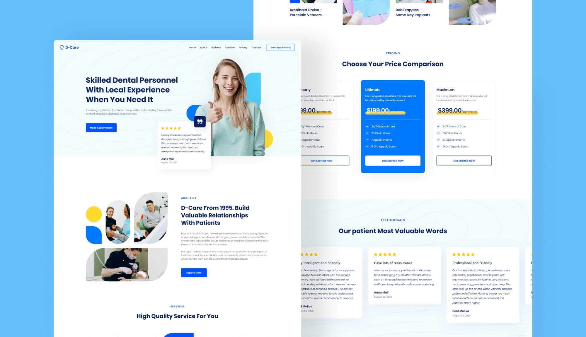 D-Care Footer Banner