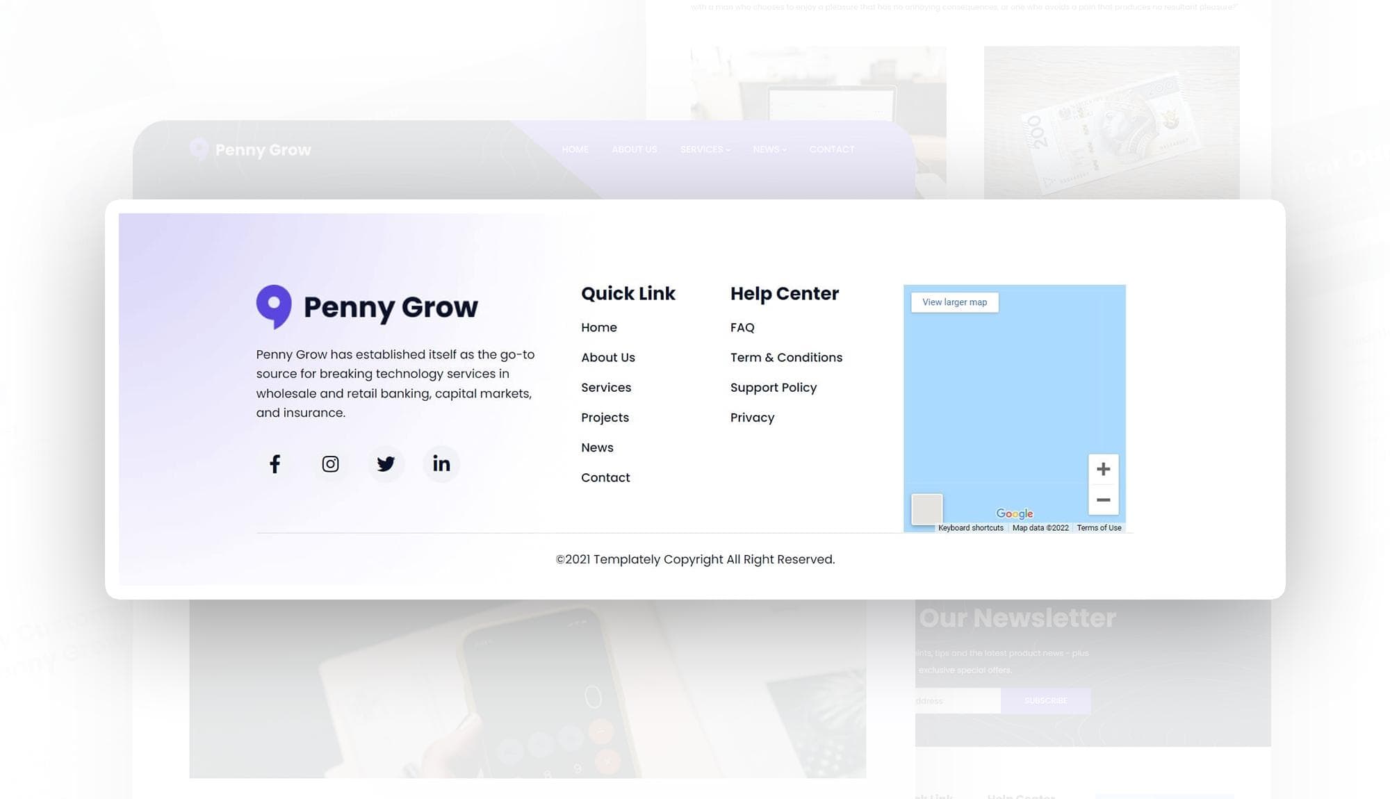 Penny Grow Footer Banner