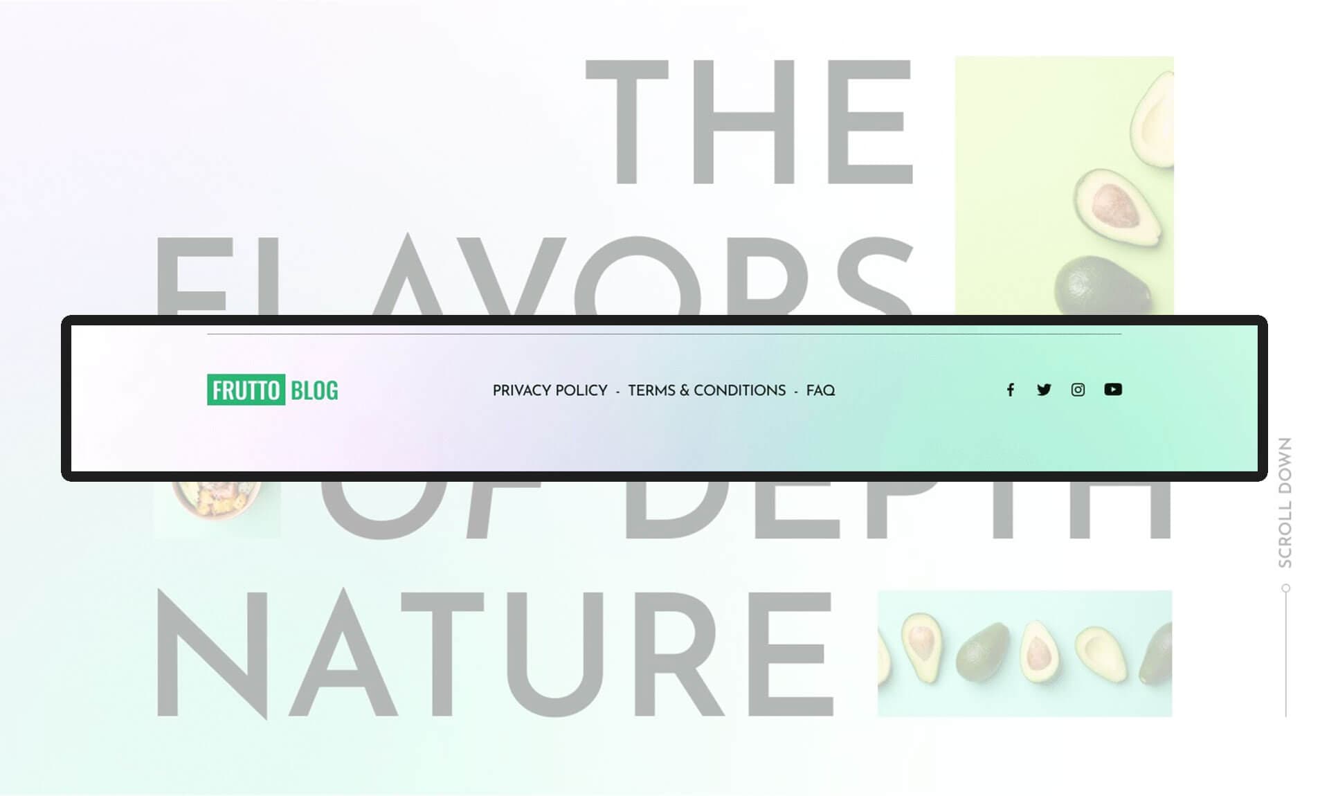 Frutto Footer Banner