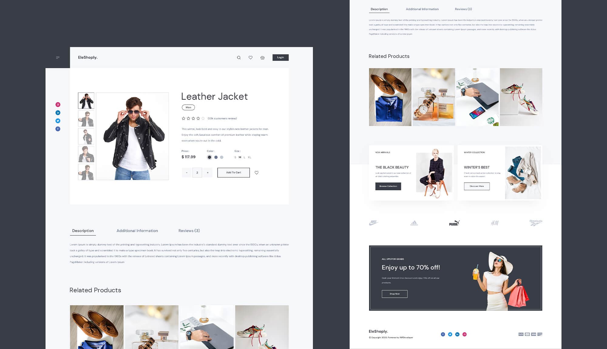 EleShoply Single Product Page Banner