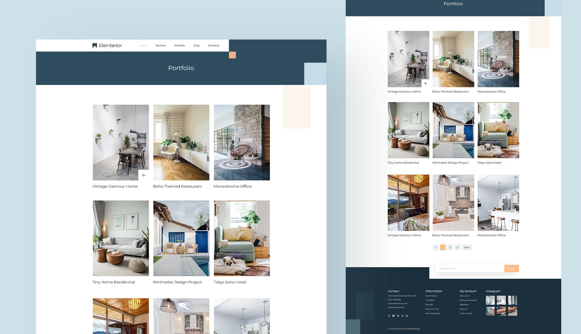 EleInterior Portfolio Page Banner