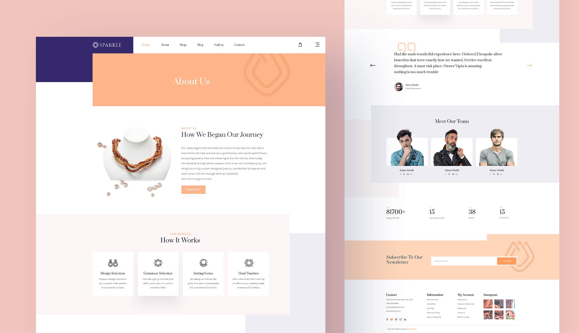Sparkle About Page Banner