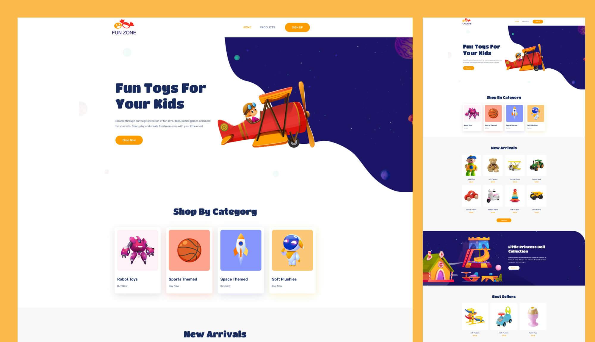 Fun Zone Home Page For Gutenberg Banner