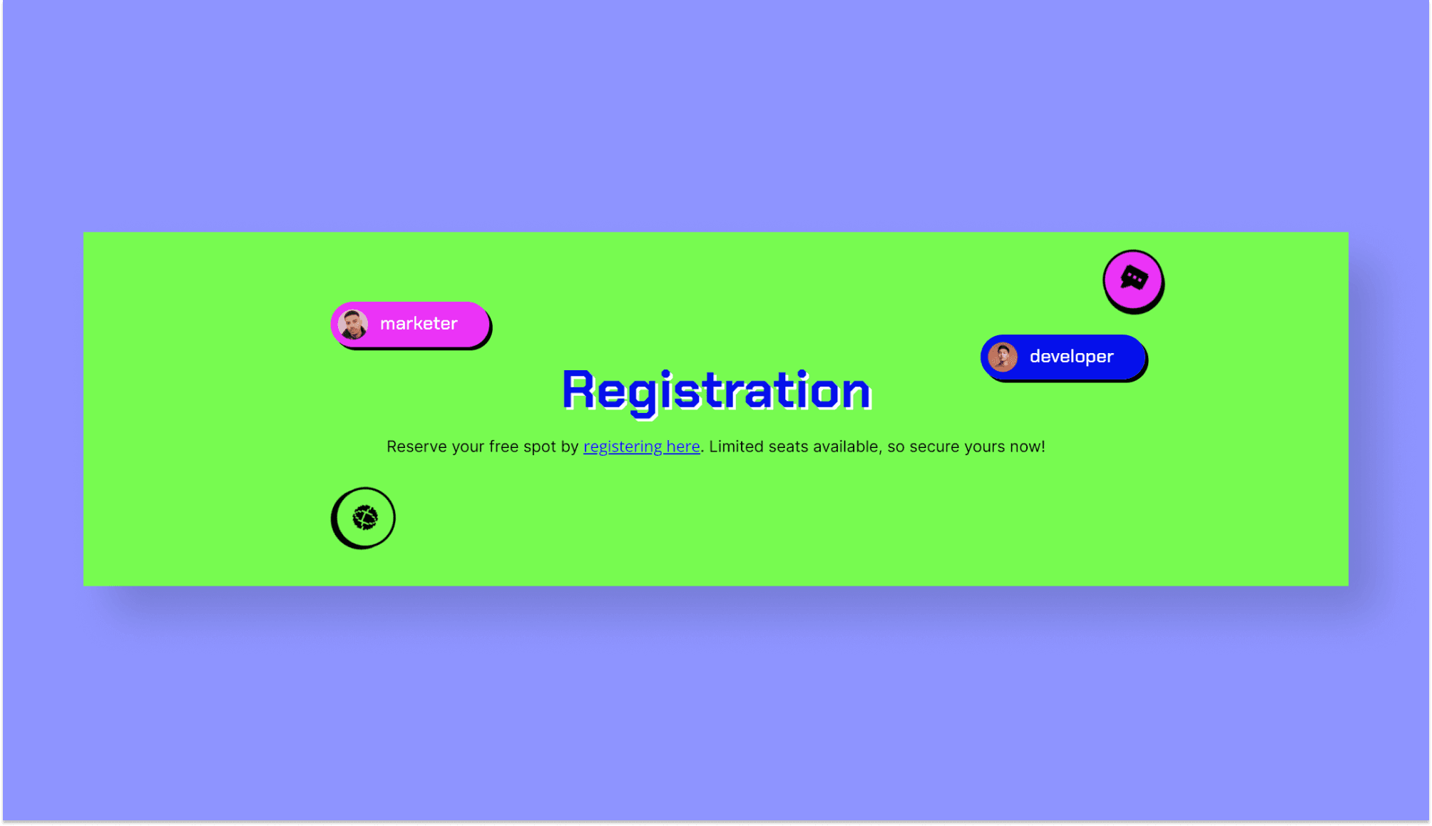 NooCodeHub Registration Section Banner