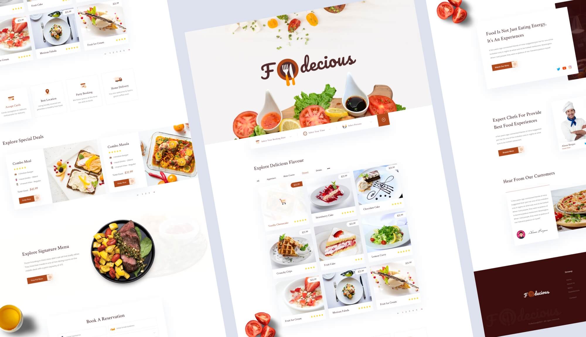 Foodiecious Restaurant Template Banner