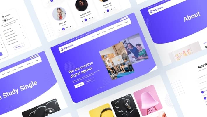 Bizzmate Agency Template for WordPress Banner