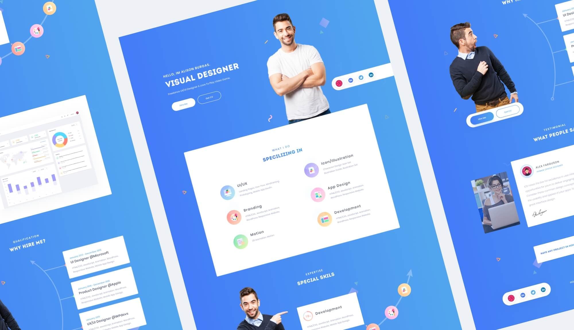 CVTemple CV Resume Portfolio Template Banner