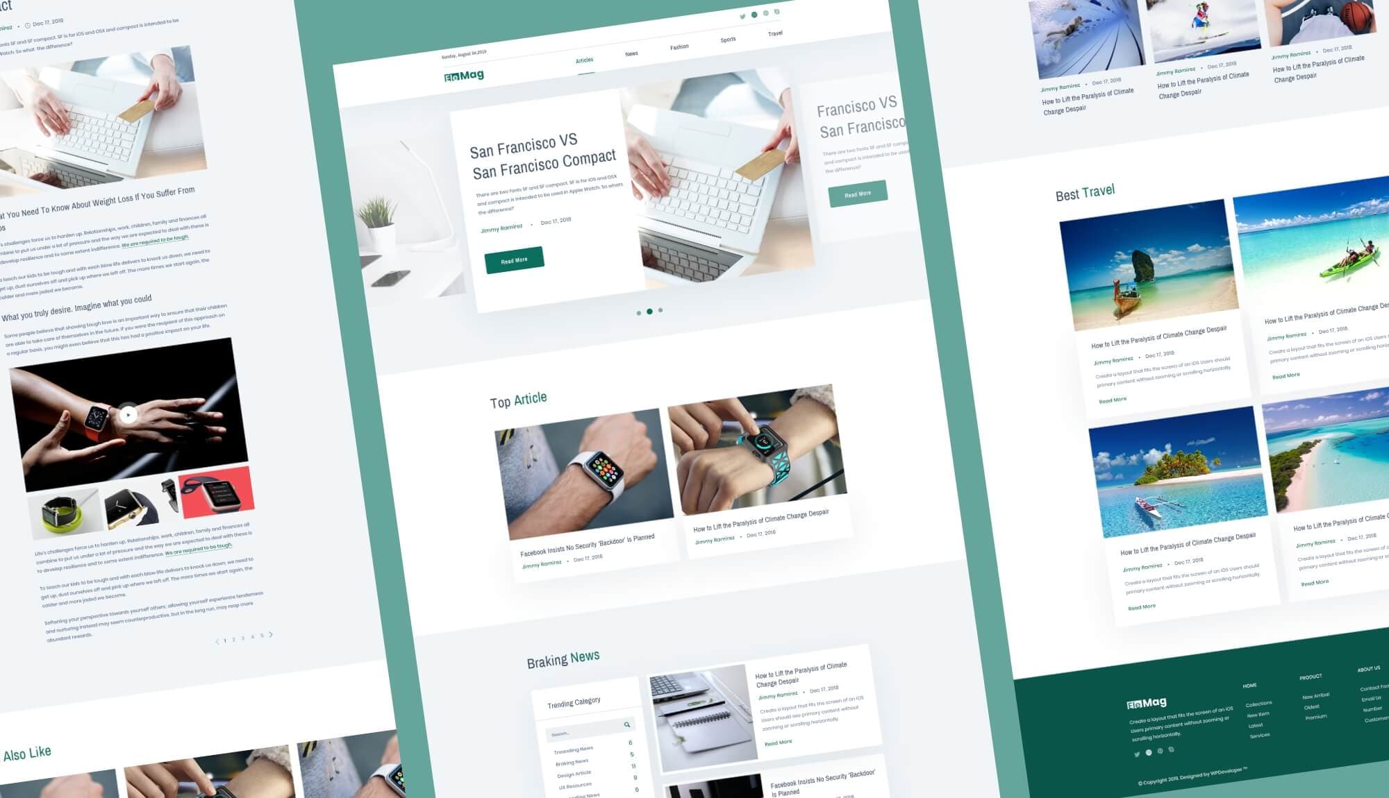 EleMag Magazine Template Banner