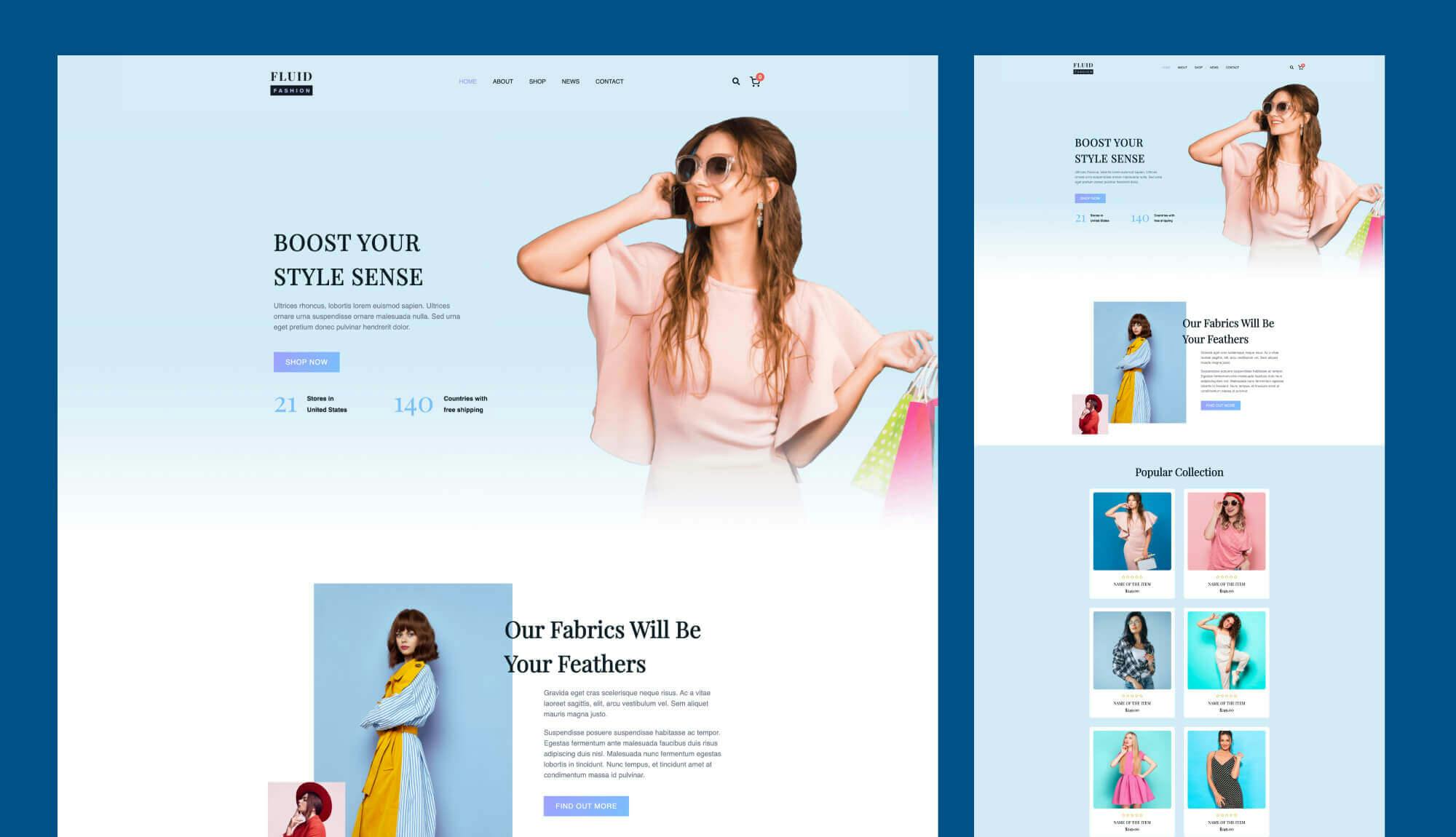 Fashion Website Templates & Examples