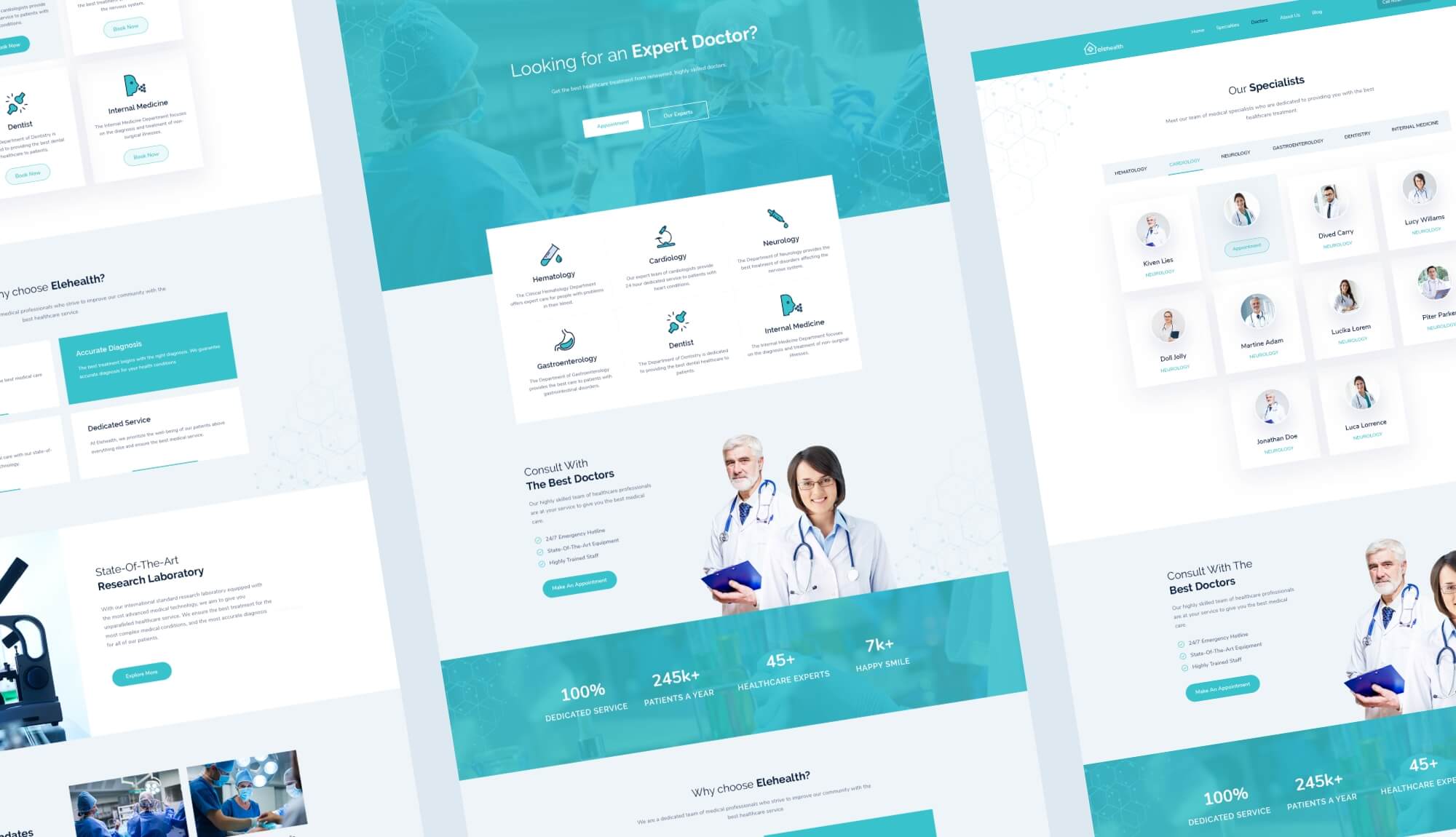 EleHealth Website Template Banner