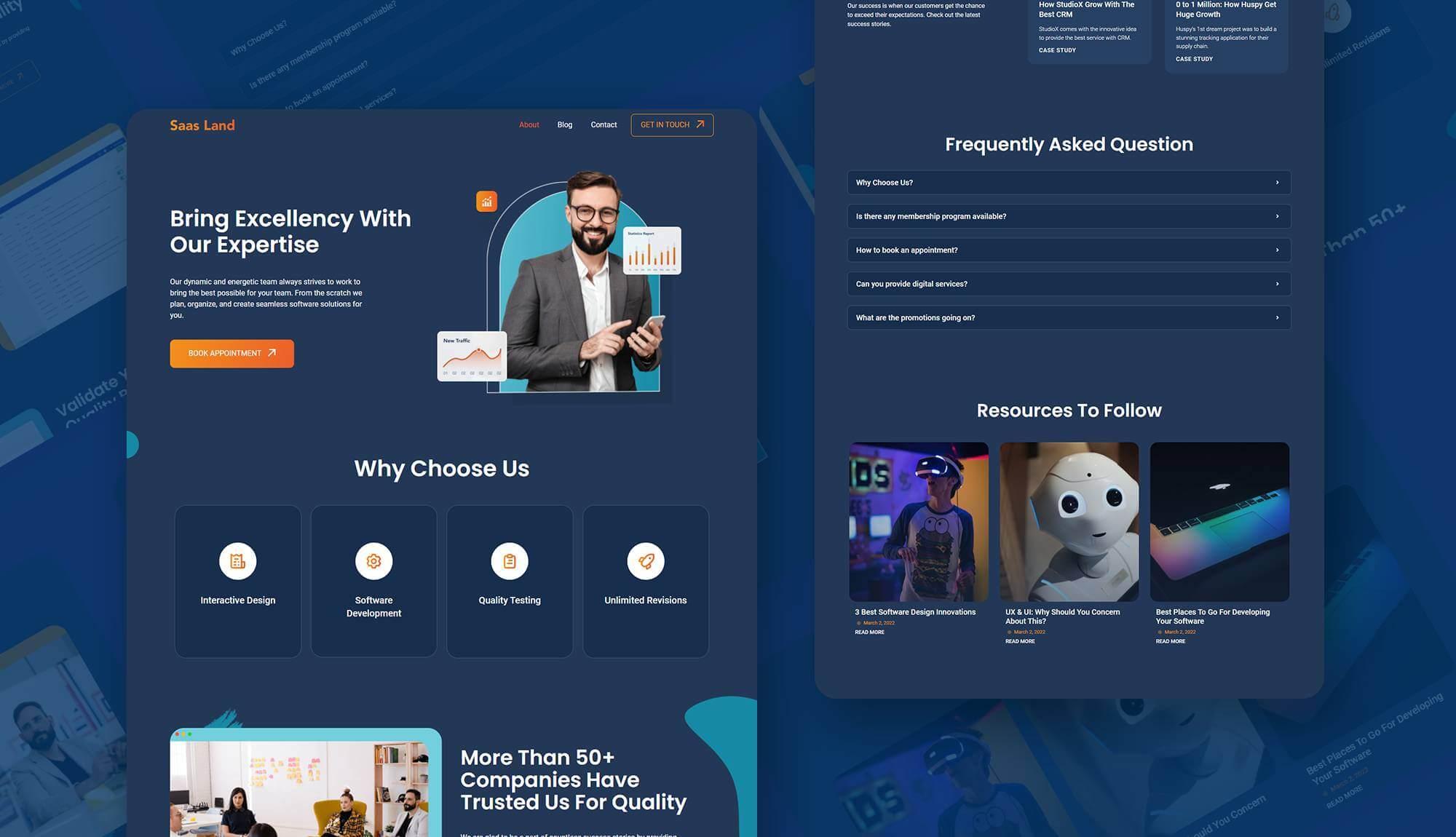 SaaSByte - SaaS Landing Page Template Banner