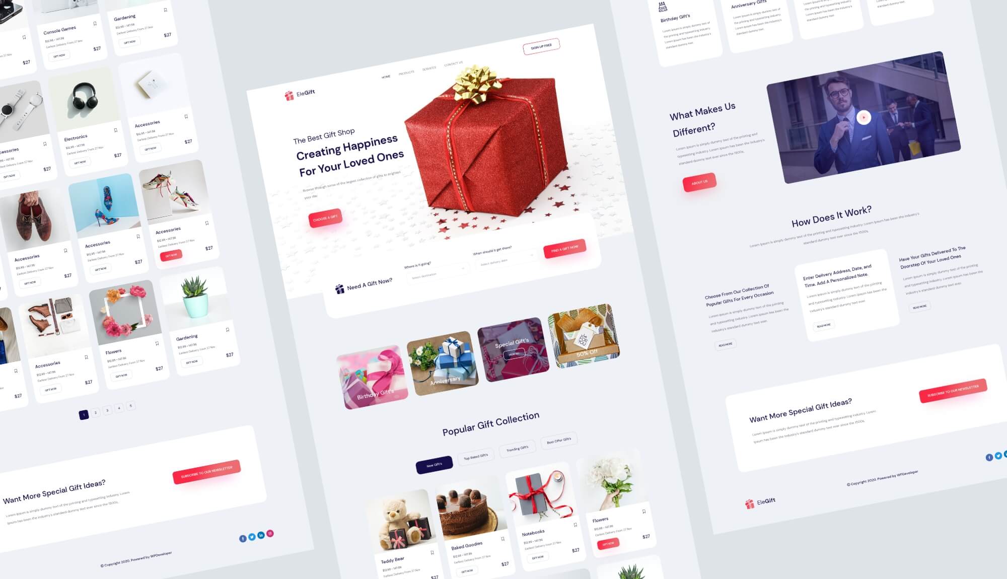 EleGift E-Commerce Website Template Banner
