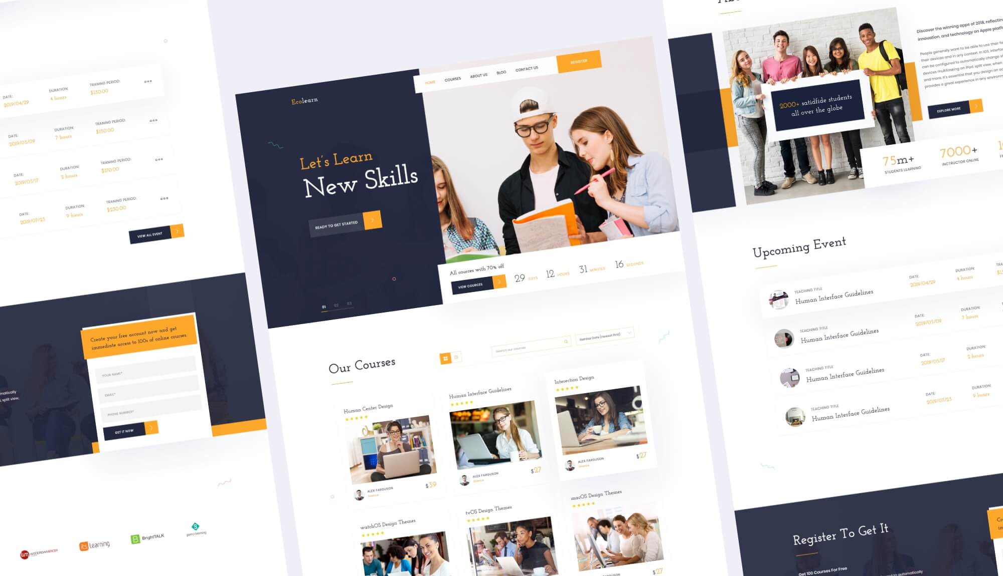 EduBee Education Website Template Banner