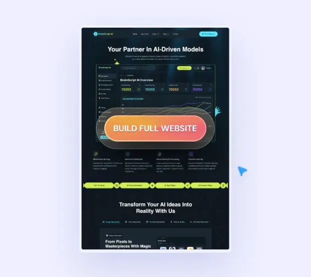 One-click full site import inside the Templately library