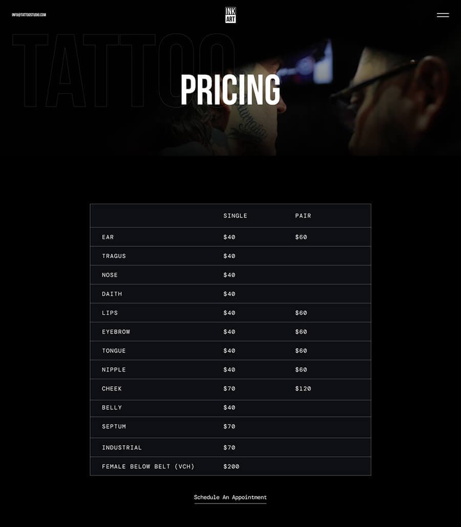 Ink Art Pricing Page thumbnail
