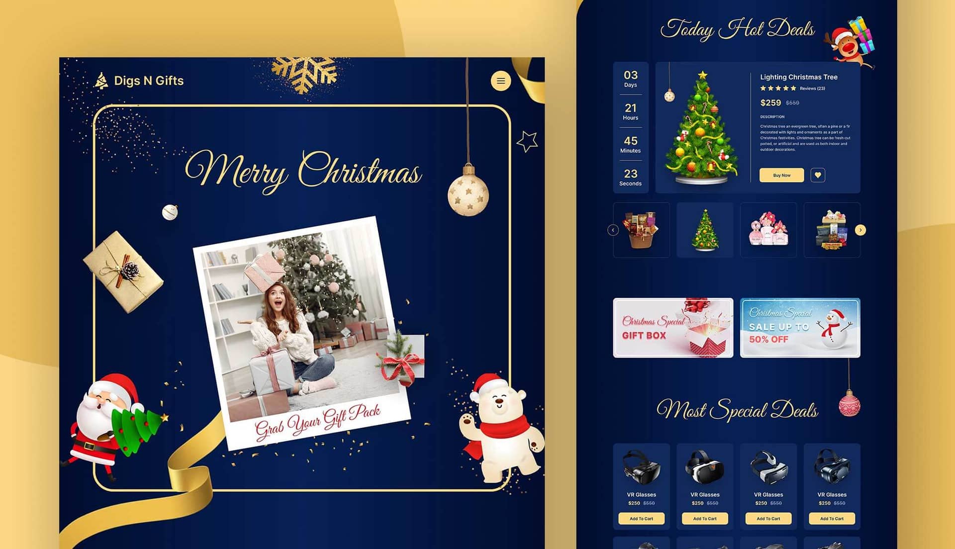 Digs N Gifts Home Page By Templately