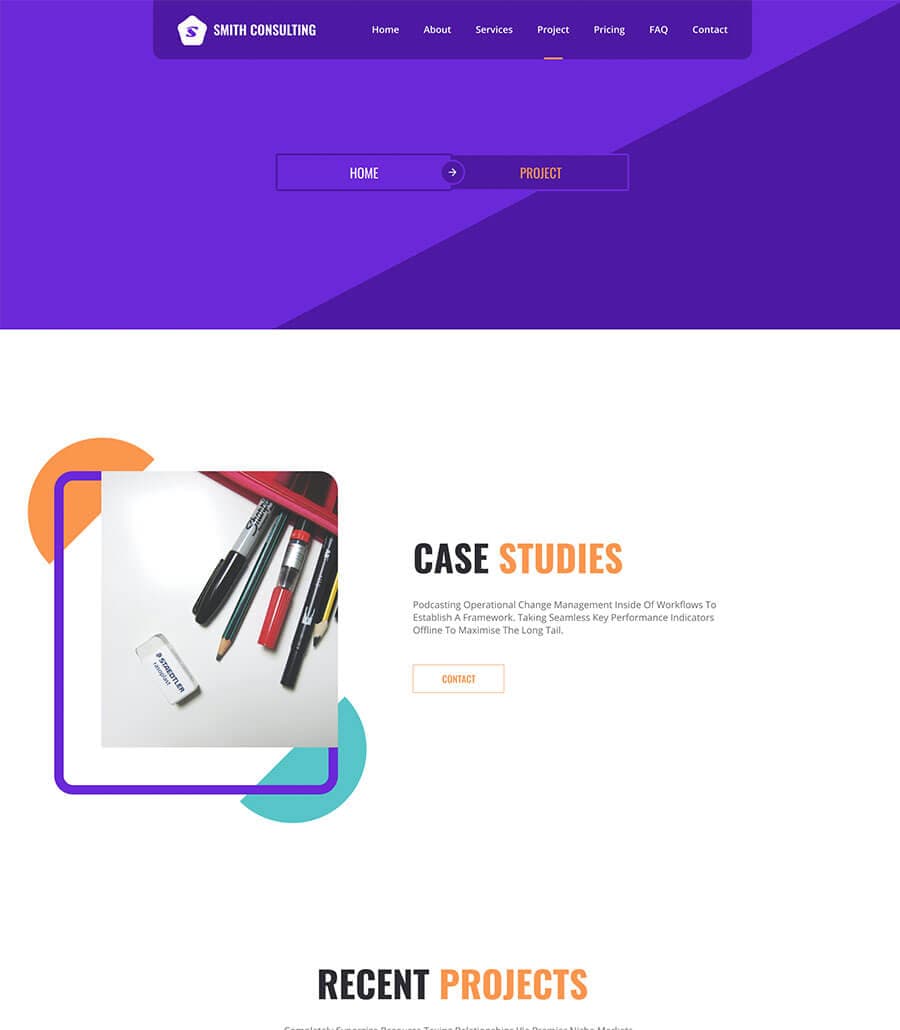 Smith Consulting Projects Page thumbnail