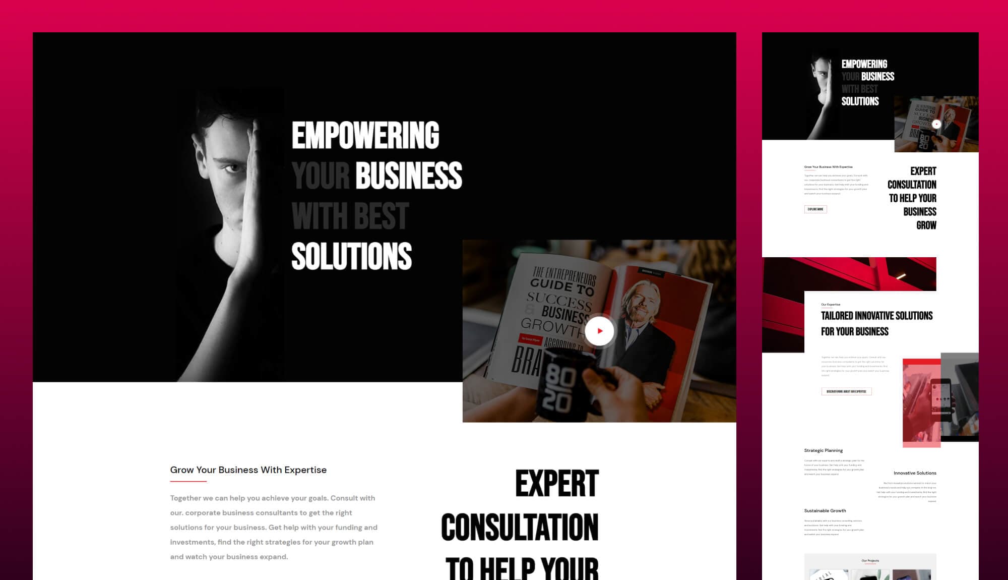 BizCred Landing Page For Gutenberg By Templately