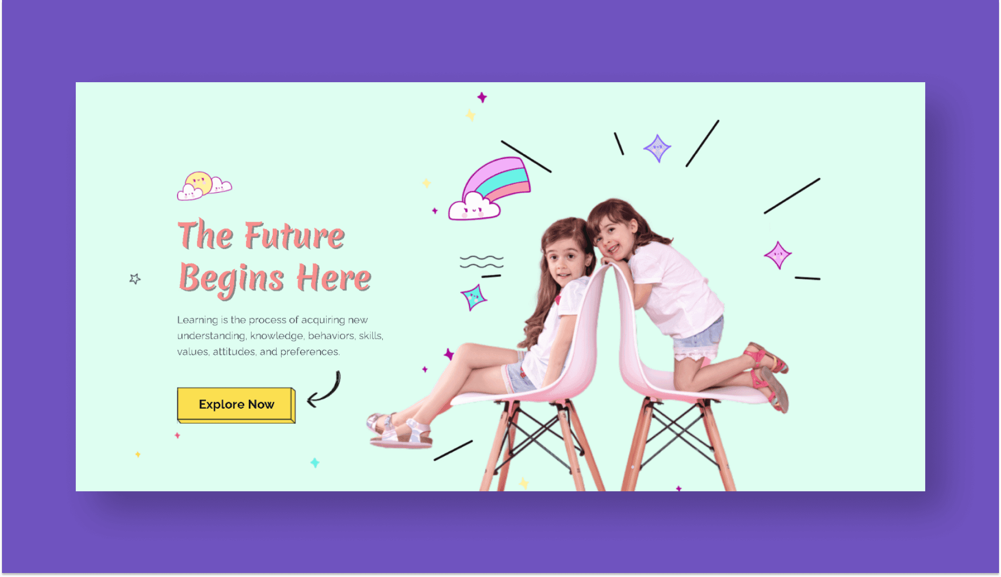 Wonderland Hero Section For Gutenberg Banner