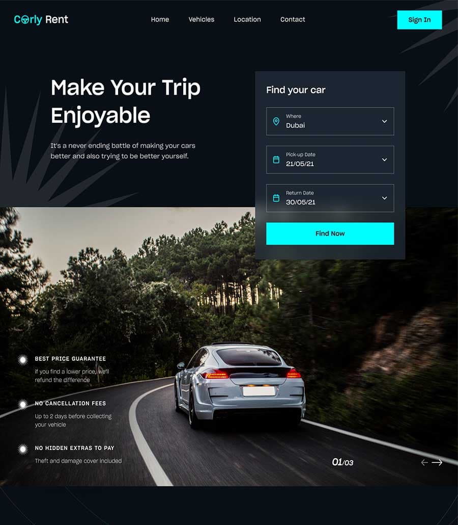Carly Home Page thumbnail