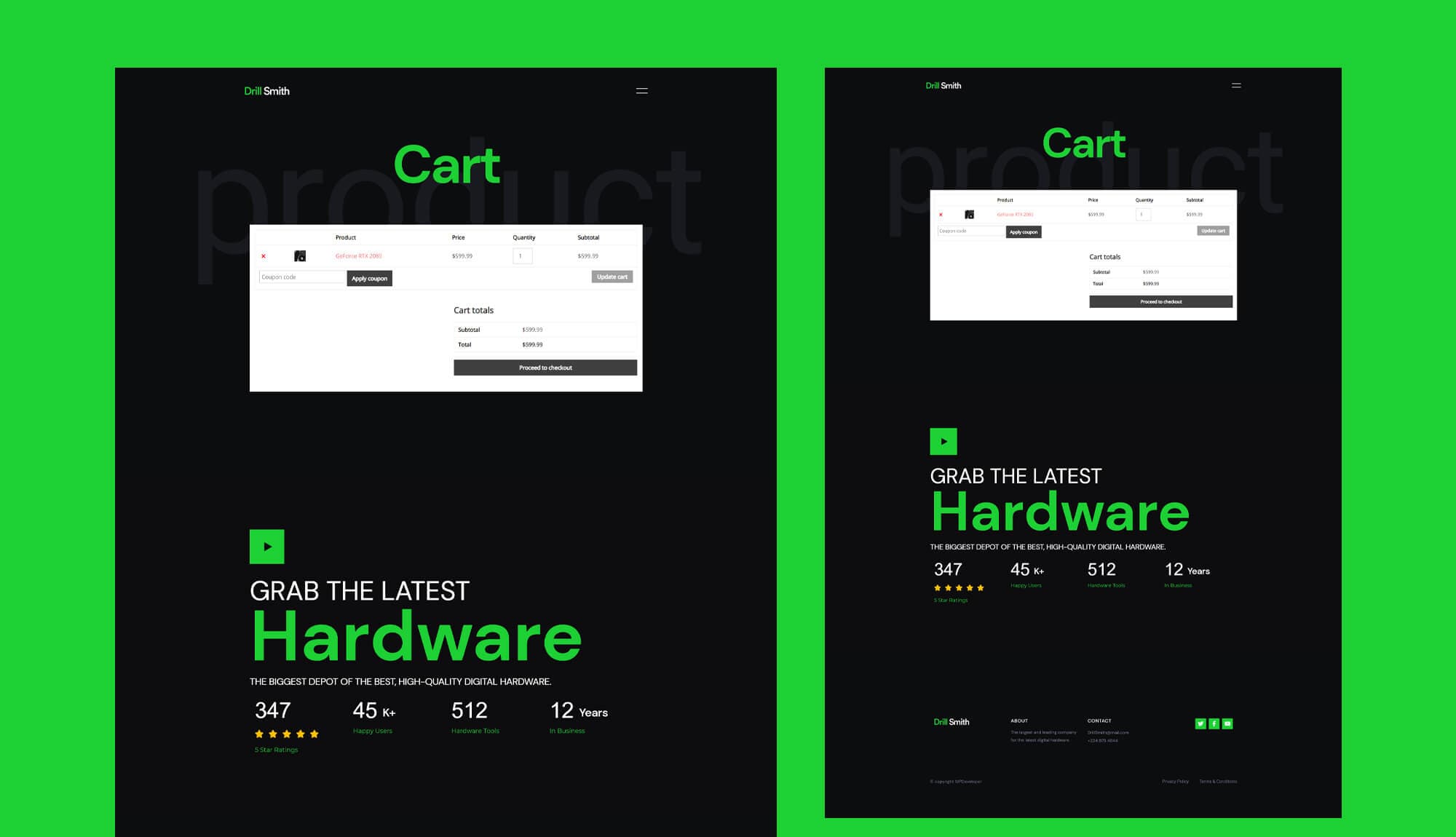 Drill Smith Cart Page Banner