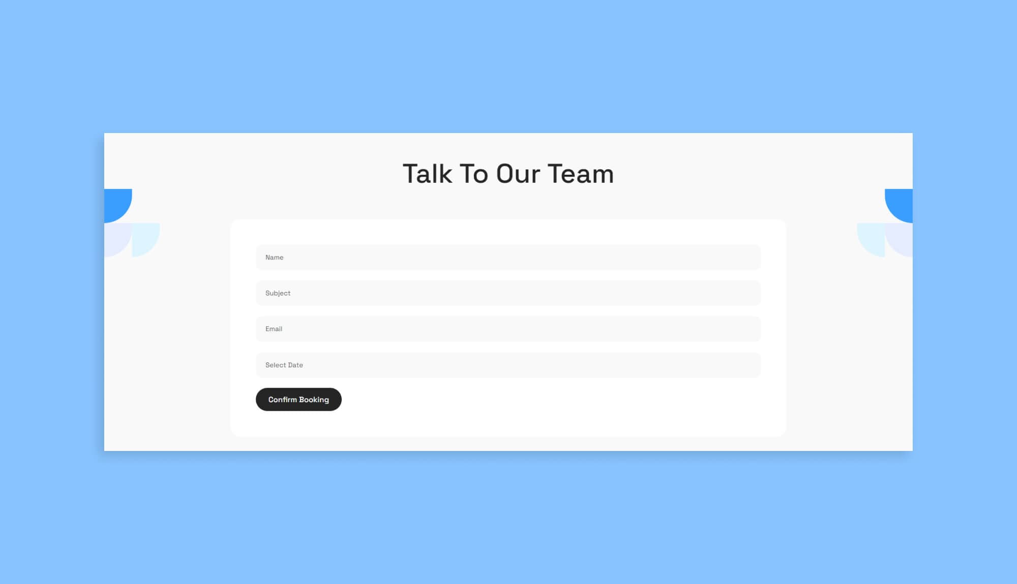 Techitok Book A Call Section For Gutenberg Banner