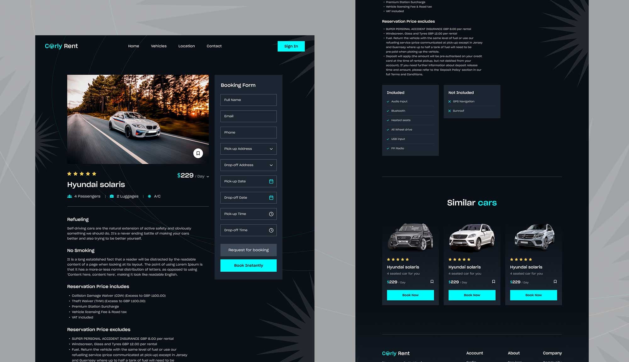 Carly Vehicle Details Page Banner