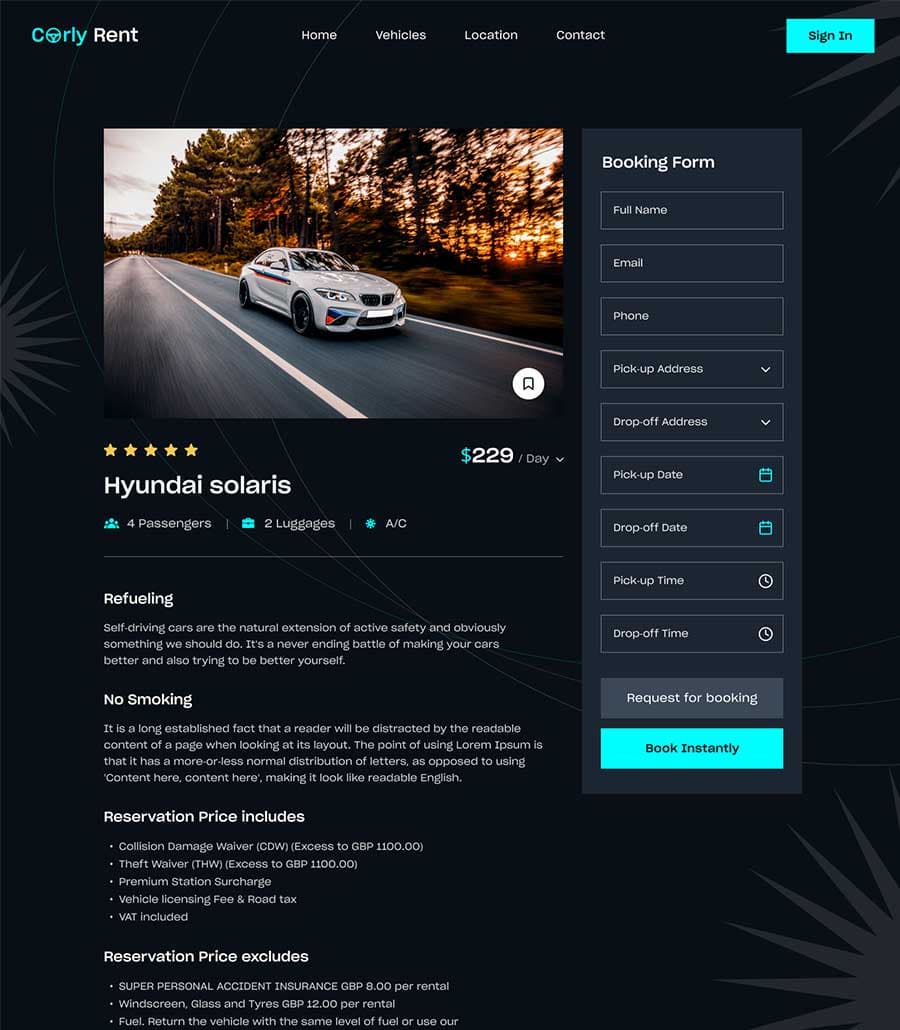 Carly Vehicle Details Page thumbnail