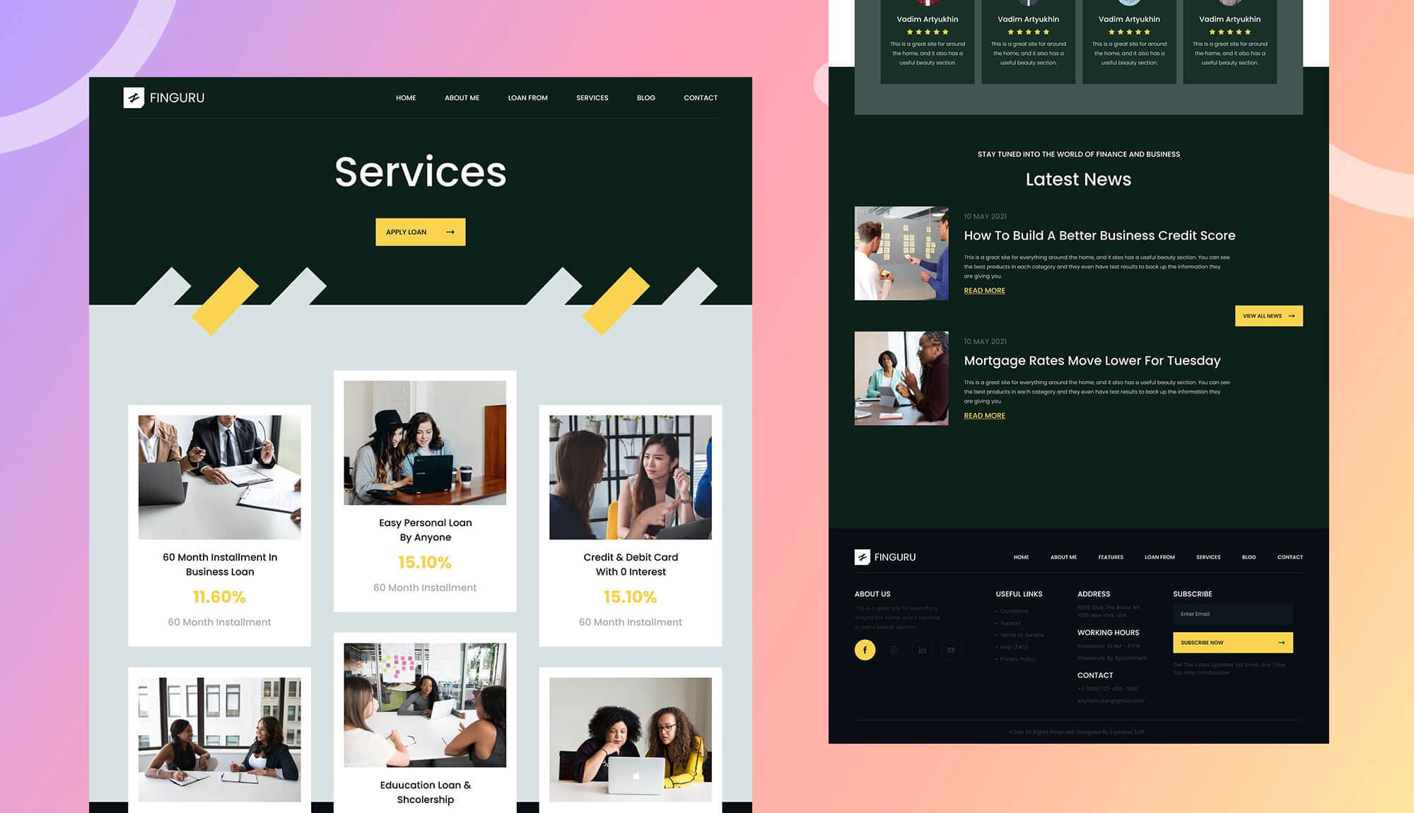 FinGuru Services Page Banner