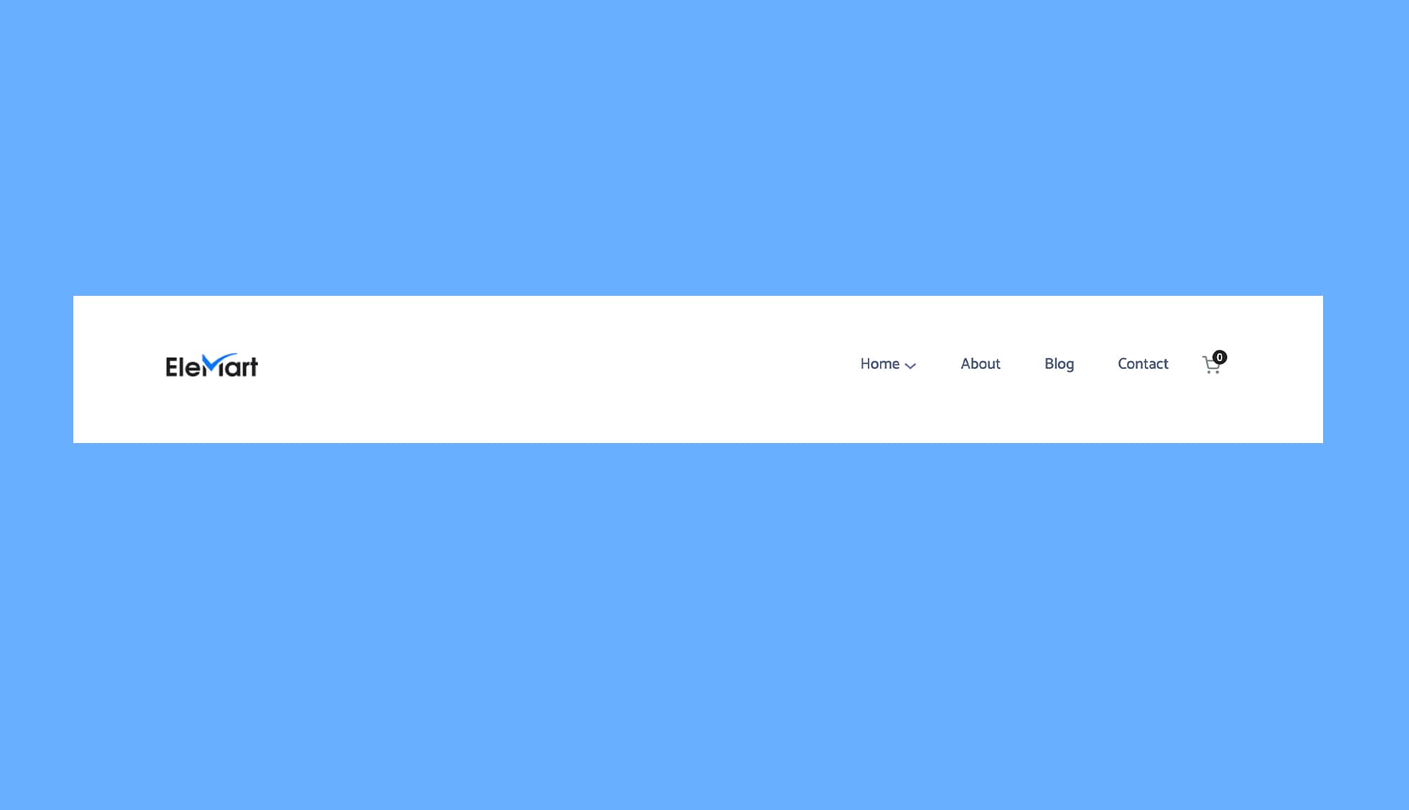 EleMart Header Blue Section For Gutenberg Banner