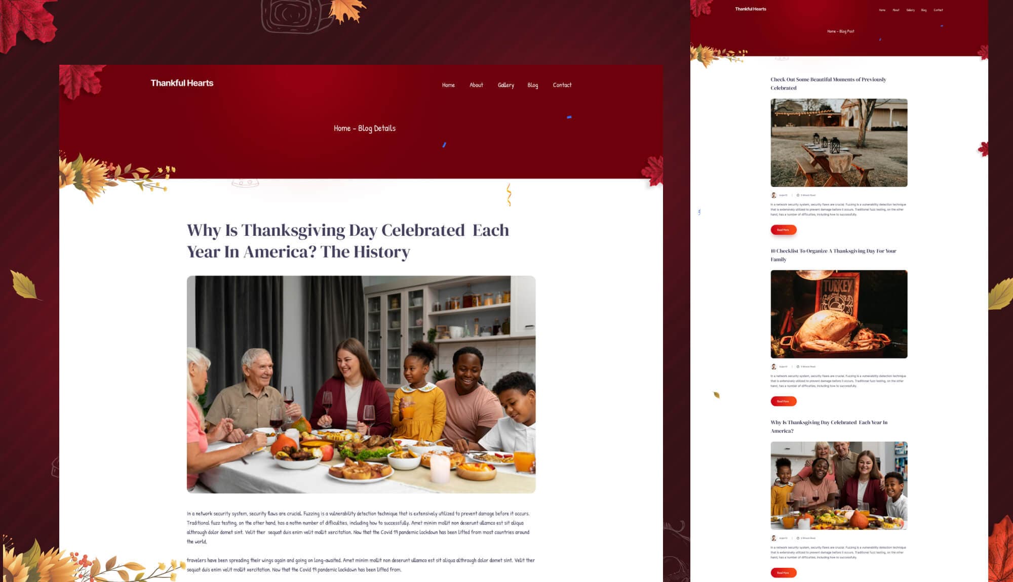 Thankful Hearts Blog Page Banner