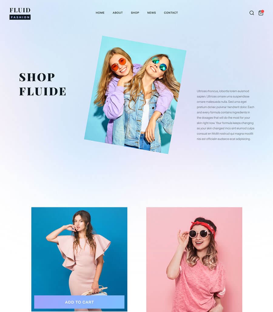 Fluid Fashion Shop Page thumbnail