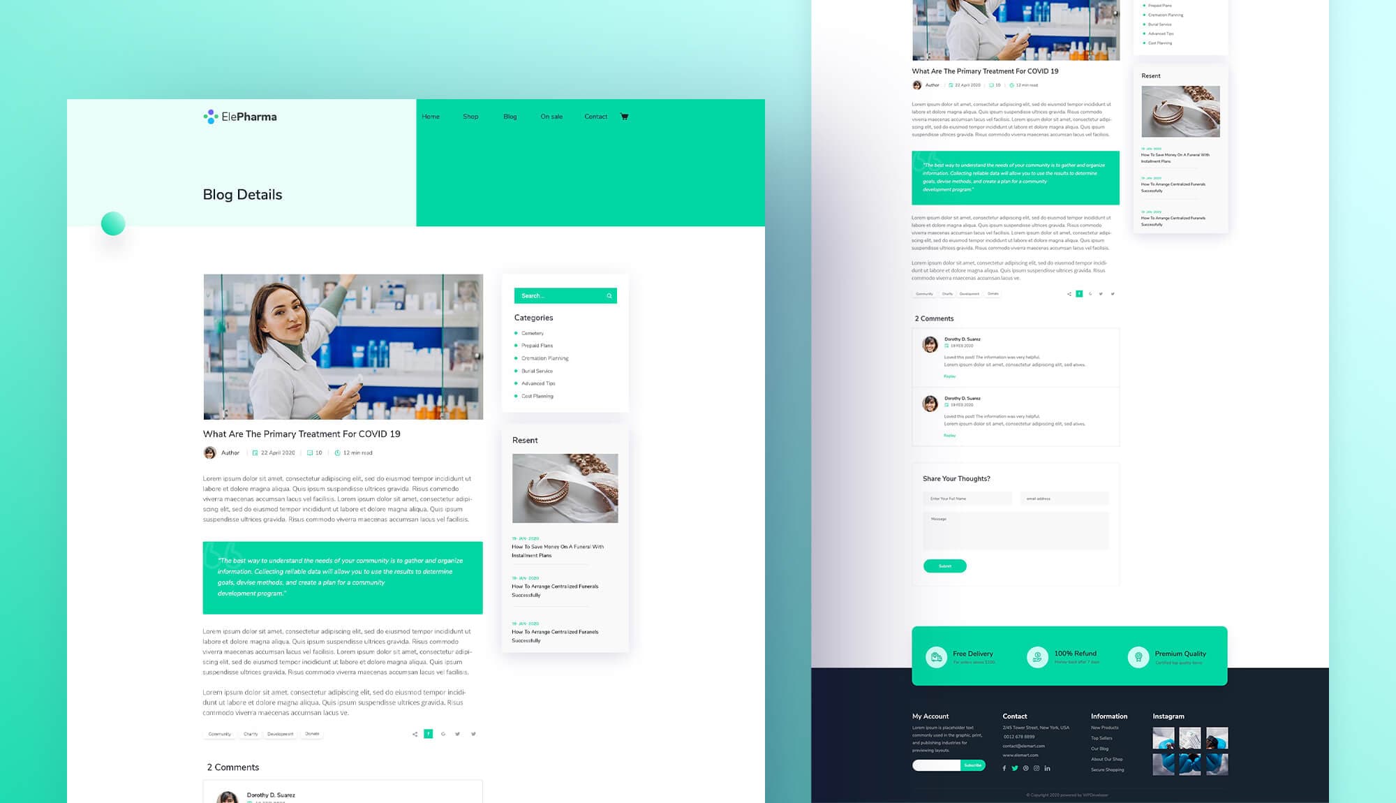 ElePharma Single Post Page Banner