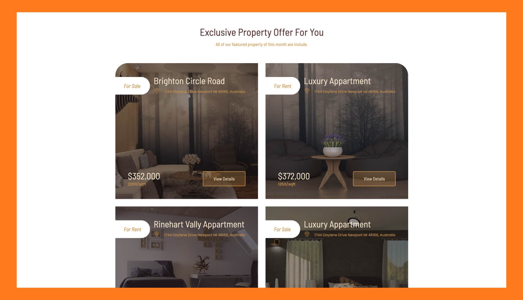 TemplatelyBuilders Property List Section For Gutenberg Banner