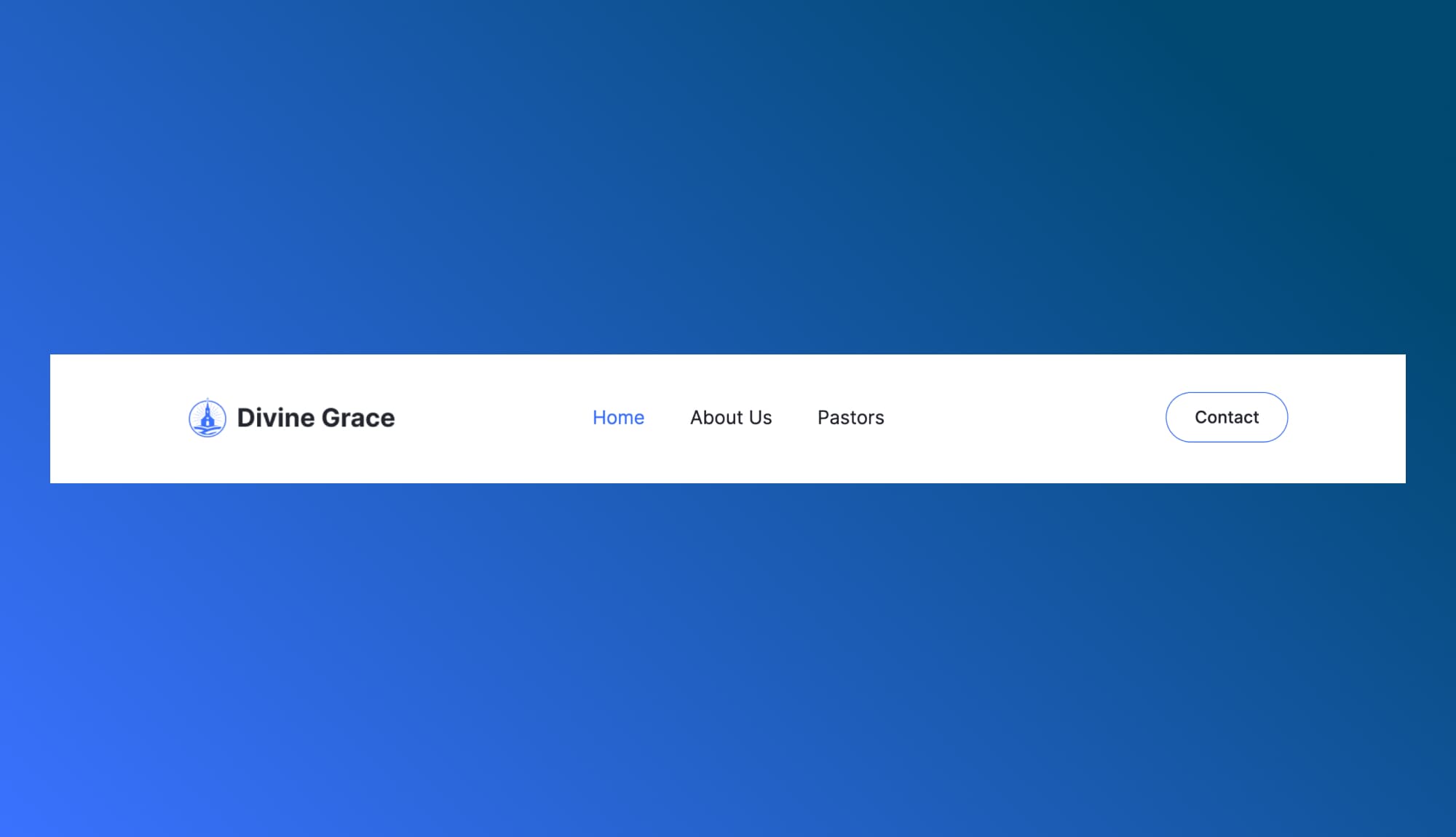 Divine Grace Header Section For Gutenberg Banner