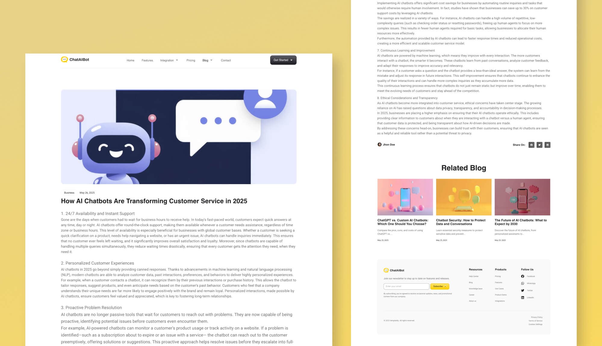 ChatAIBot Blog Details Page Banner